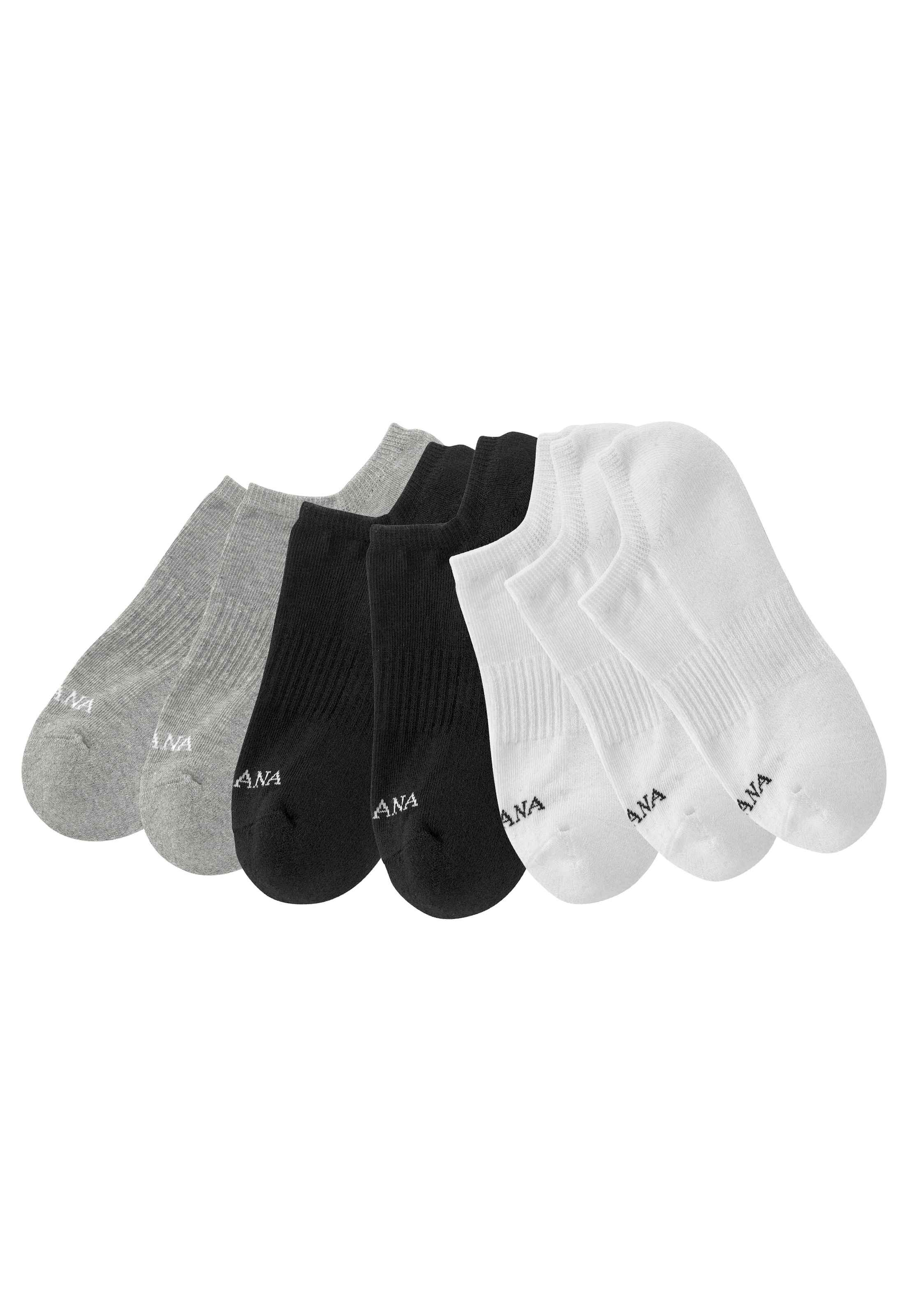 LASCANA ACTIVE Sneakersocken, (Set, 7 Paar), mit Fussfrottee