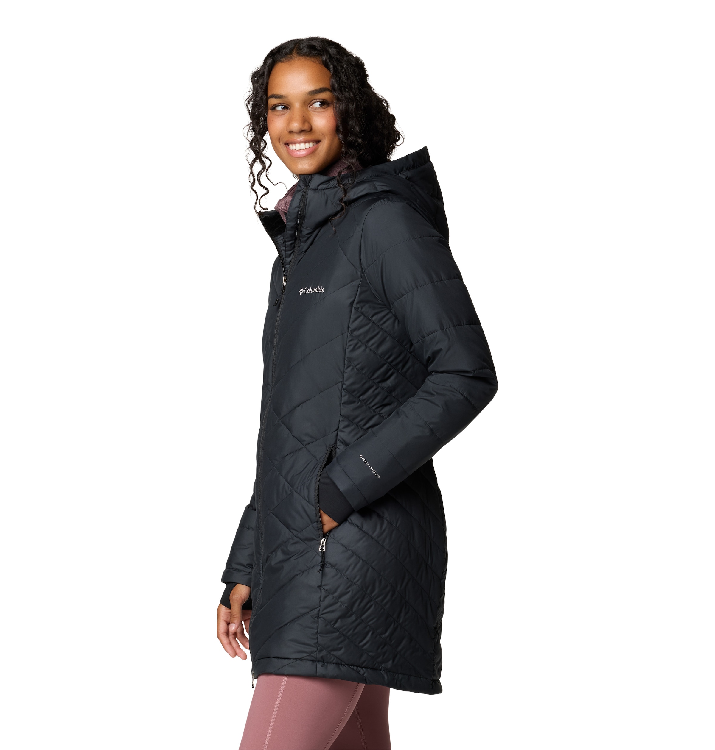 Columbia Steppmantel »HEAVENLY LONG HOODED JACKET«, (1 tlg.)