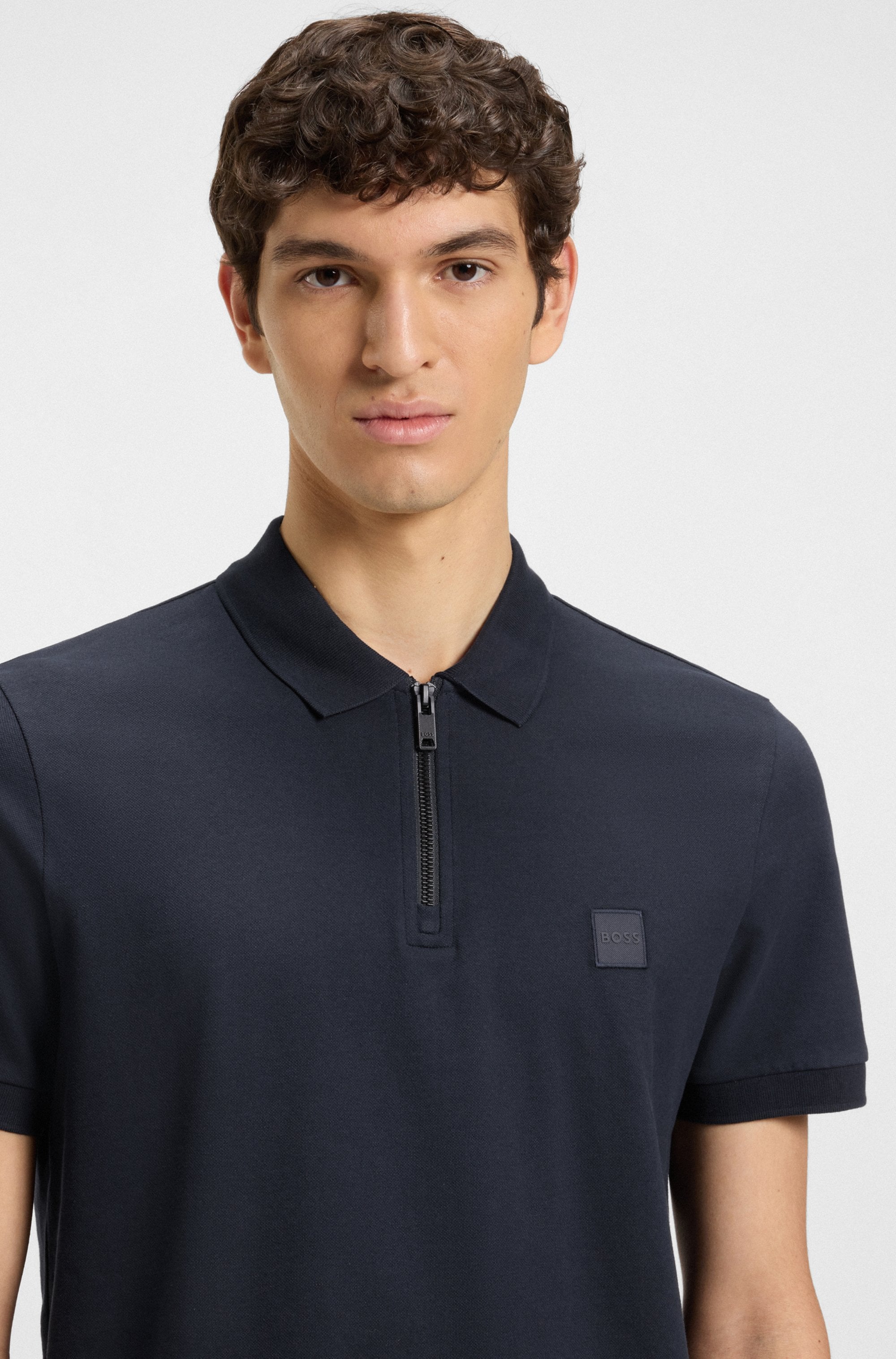 BOSS ORANGE Poloshirt »Passerzip«, mit Polokragen