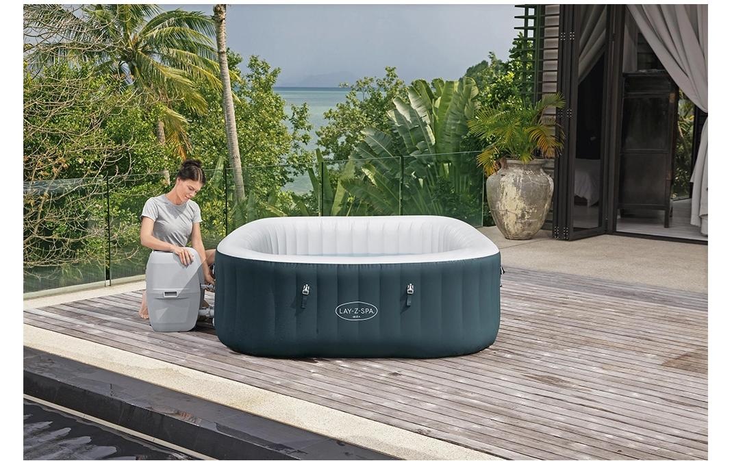 Bestway Jacuzzi »Ibiza AirJet« Aufblasbarer, energieeffizienter Whirlpool für vier bis sechs Personen