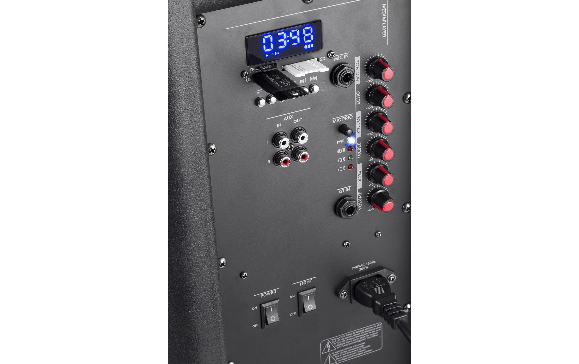 FENTON Lautsprecher »FT215LED Aktiv Trolley-Speaker« ( )