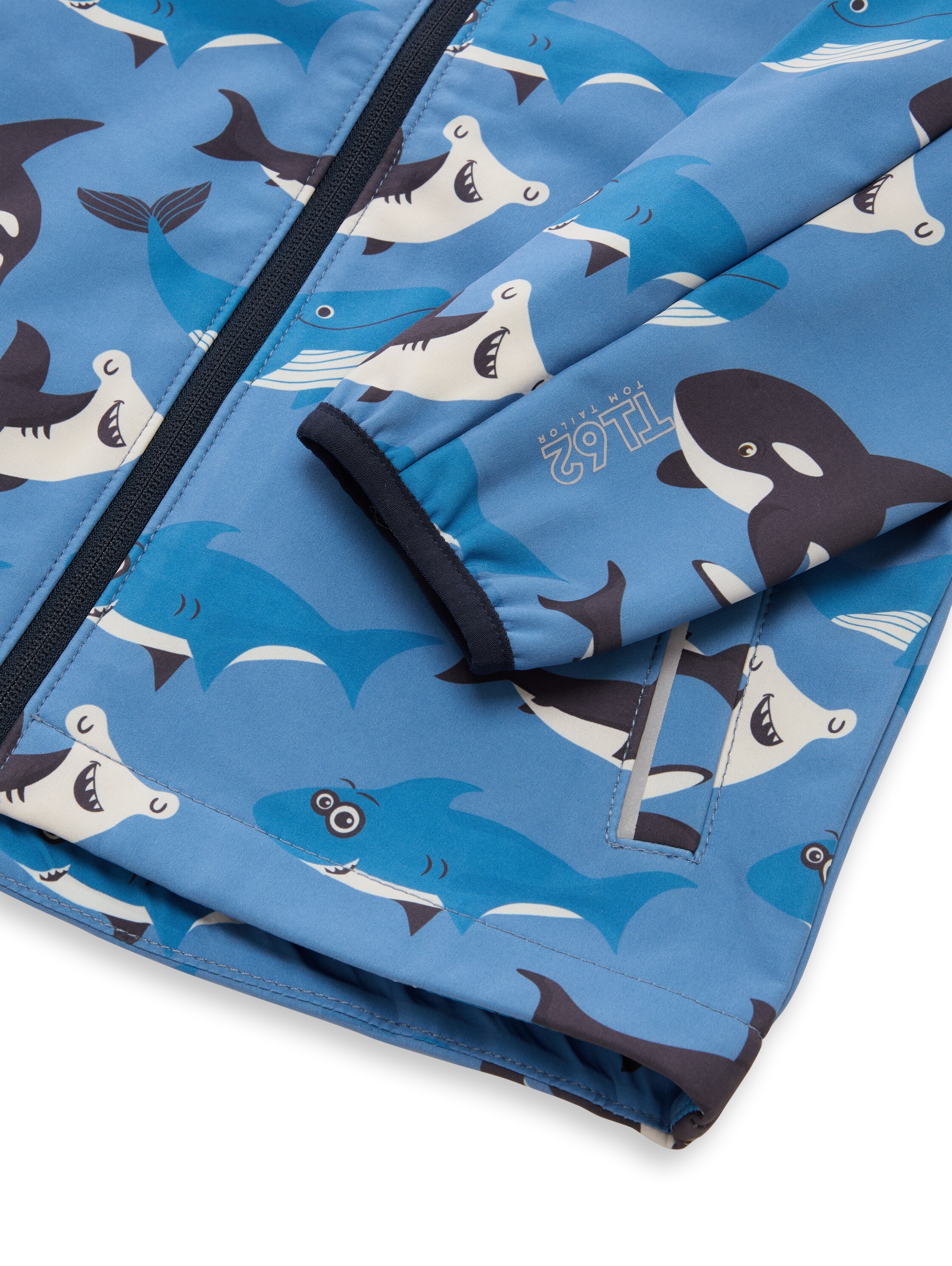 TOM TAILOR Veste softshell mit Kapuze mit All-Over Print