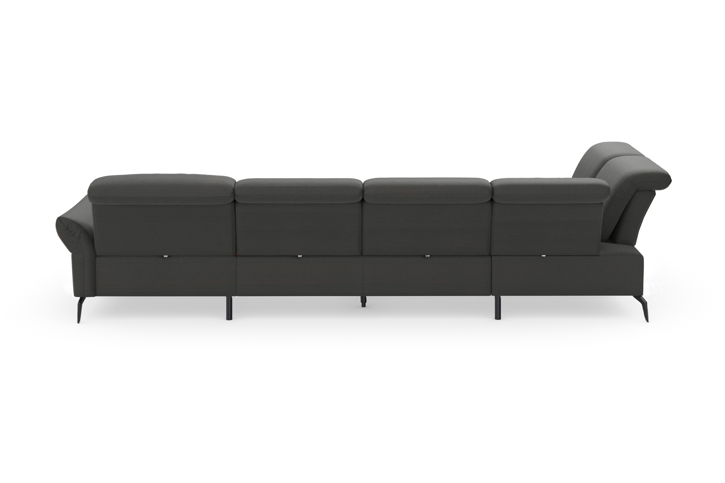 INOSIGN Wohnlandschaft »Coco U-Form« Sitztiefen-, Arm- und Kopfteilverstellung, Cord-Bezug, Fusshöhe 15 cm