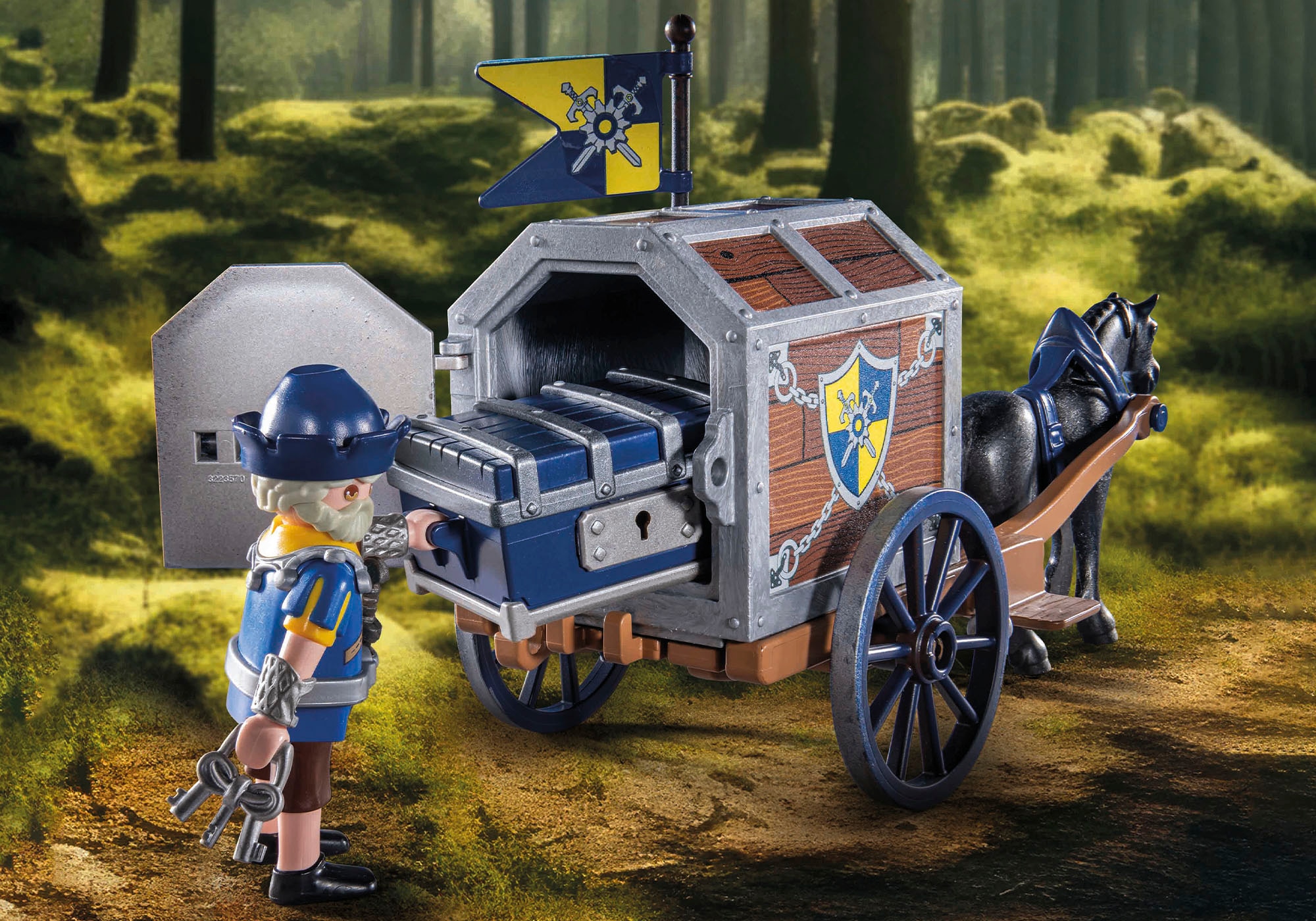 Playmobil® Konstruktions-Spielset »Überfall auf Transportwagen (71484), Novelmore«, (97 St.), Made in Europe
