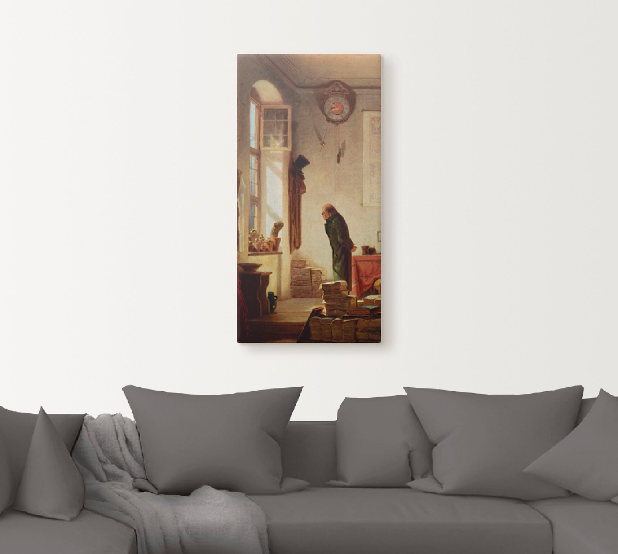Artland Wandbild »Der Kaktusliebhaber. Um 1865«, Mann, (1 St.), als Leinwandbild, Wandaufkleber oder Poster in versch. Grössen