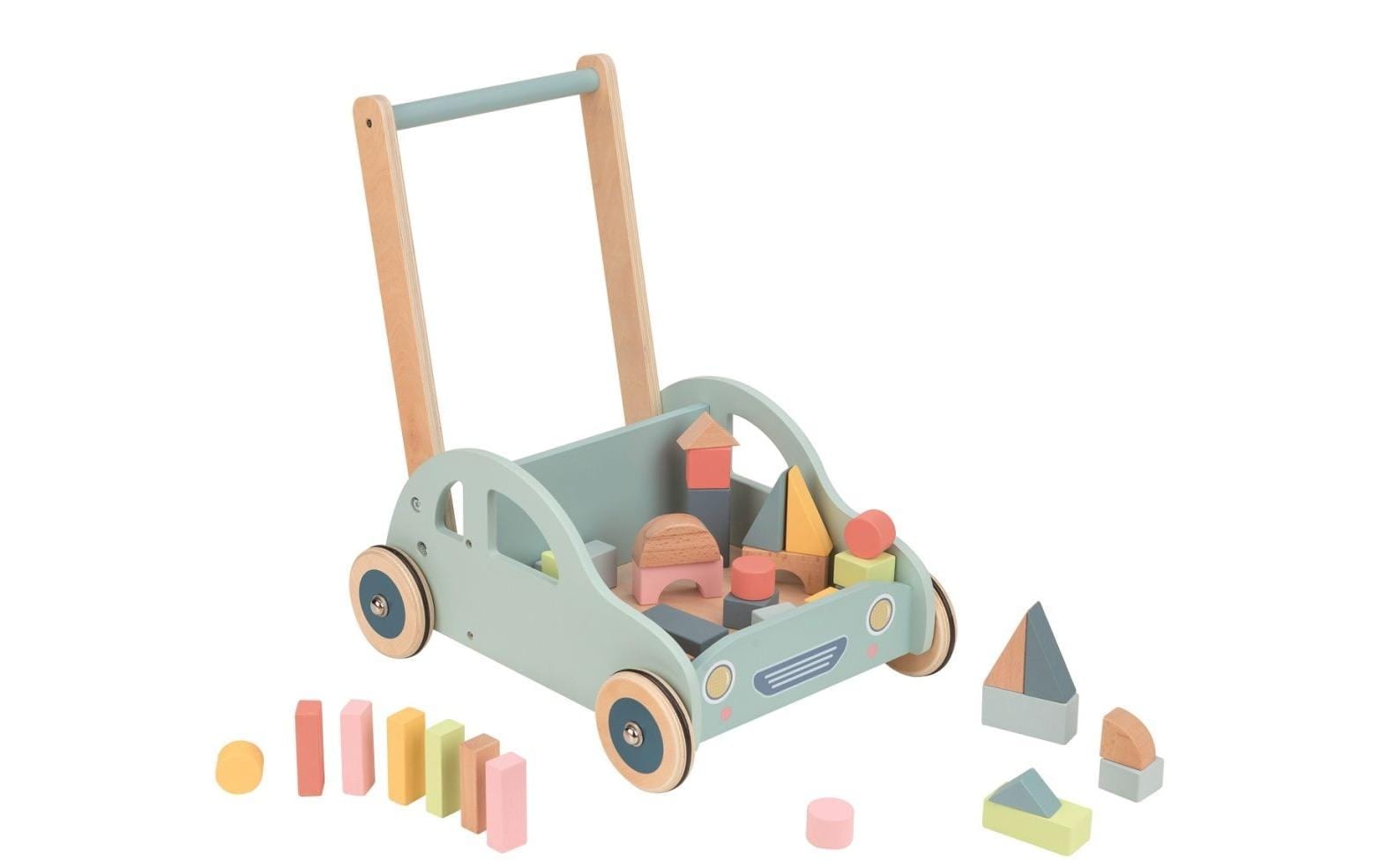 Spielba Trotteur »Baby Walker Auto mit Bauklötze«