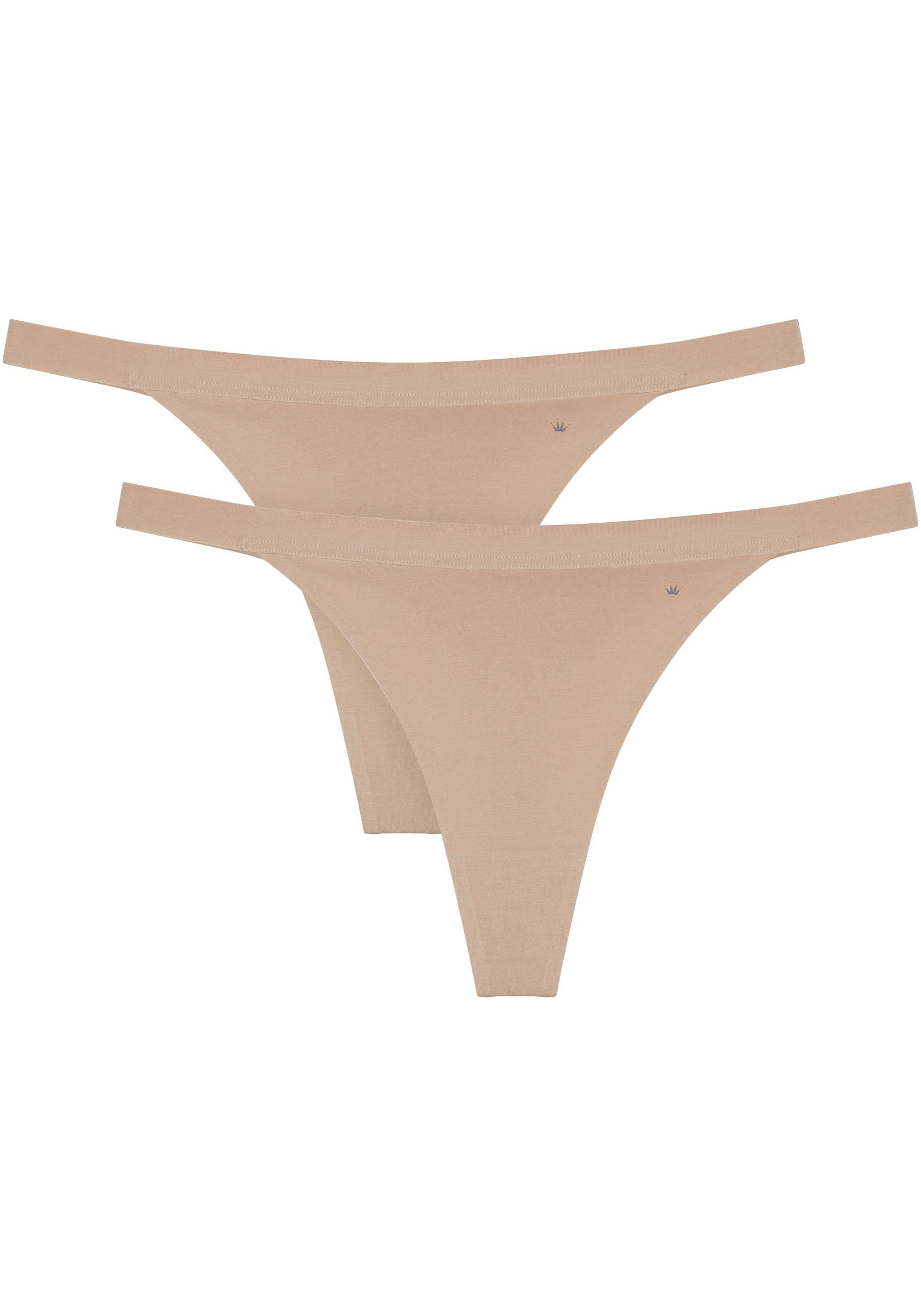 Image of Triumph String "Smart Natural" 2er Pack, modern, minimalistisch, hoher Beinausschnitt, Single Jersey