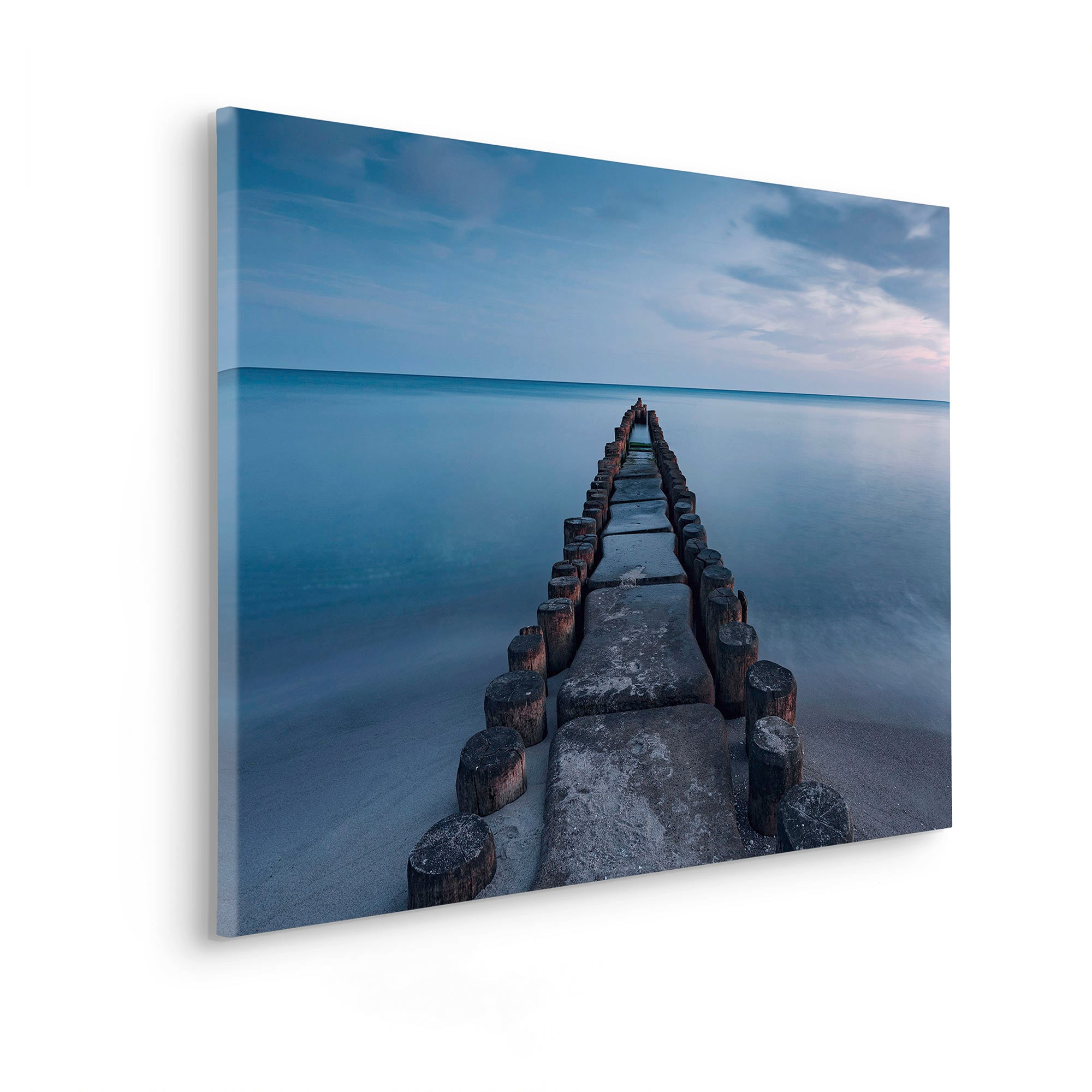 Komar Leinwandbild »Ostseebad - Grösse 90 x 60 cm«, Baum-Blätter-Natur-Berge-Blumen-Foto-Jahreszeiten-Landschaft-Meer-Strand-Palmen, (Packung, 1 St.), Keilrahmenbild mi Echtholzrahmen