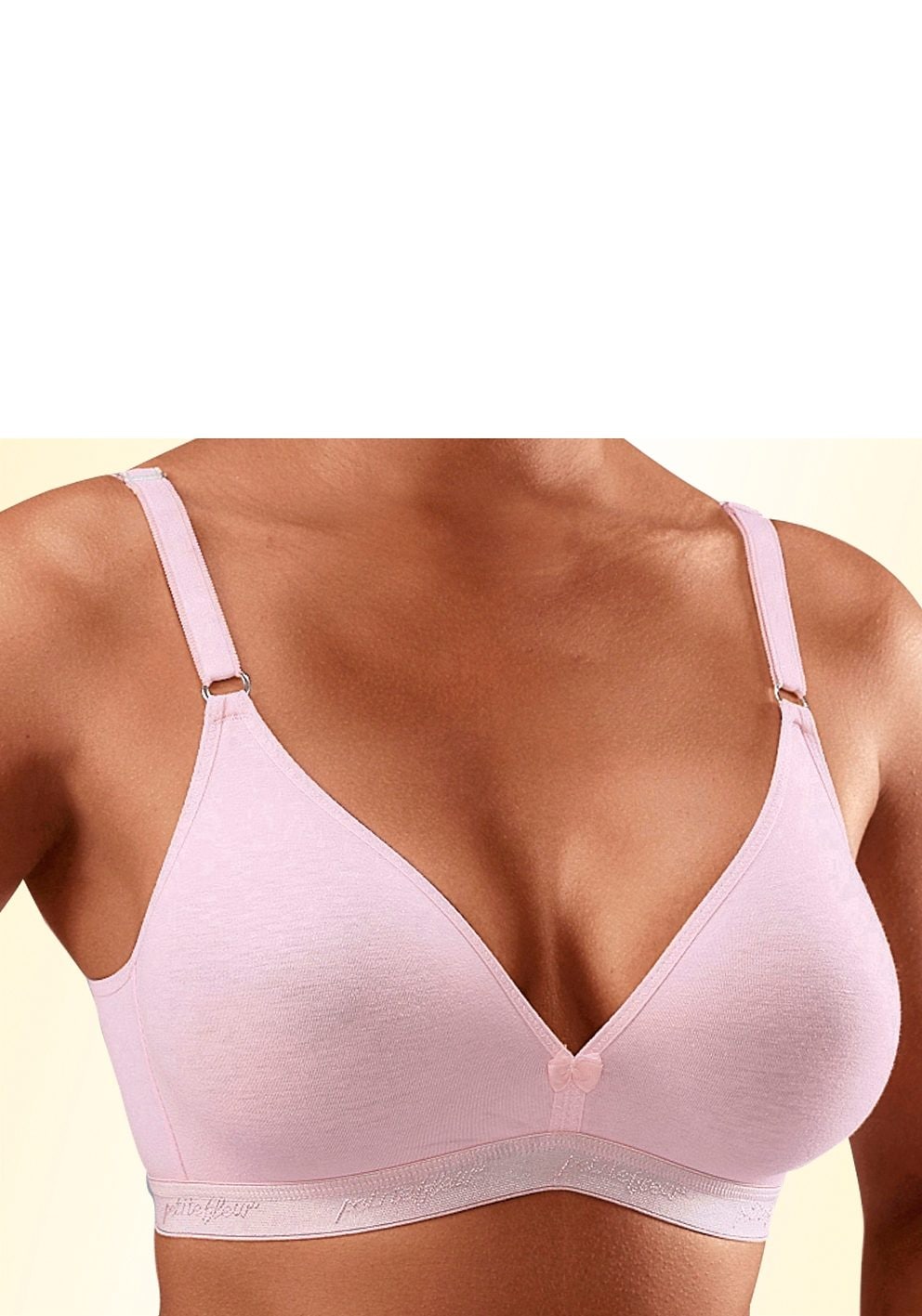 kaufen Bralette-BH, Baumwolle, Stück), 3 ohne Bügel Basic fleur Triangel-Schnitt aus im petite Dessous (Packung, versandkostenfrei ♕