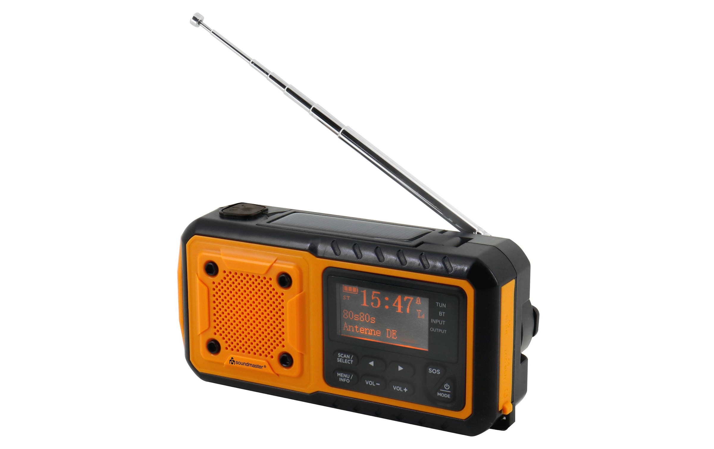 Soundmaster Digitalradio (DAB+) »DAB112OR Orange/Schwarz«, (Digitalradio (DAB+)-FM-Tuner)
