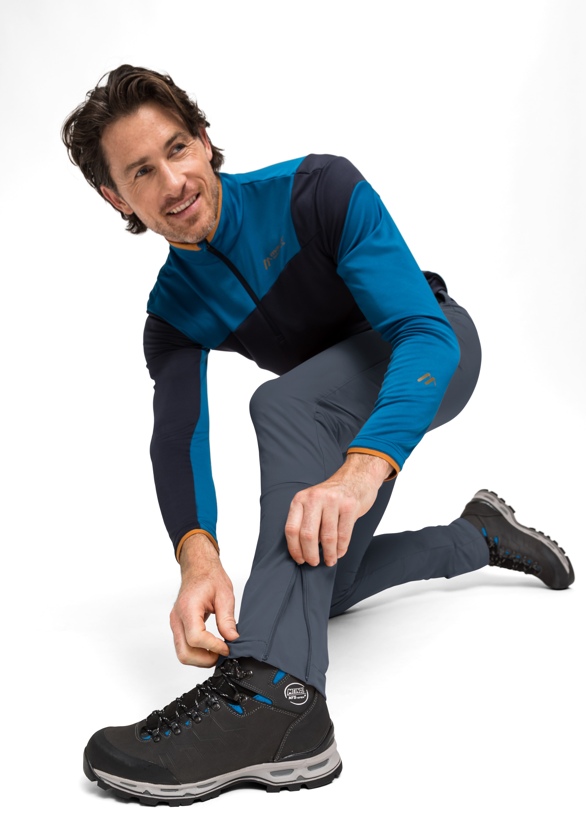 Maier Sports Funktionshose »Naturno slim«, Herren Wanderhose, elastische Trekking-Hose, 4 Taschen, Slim Fit
