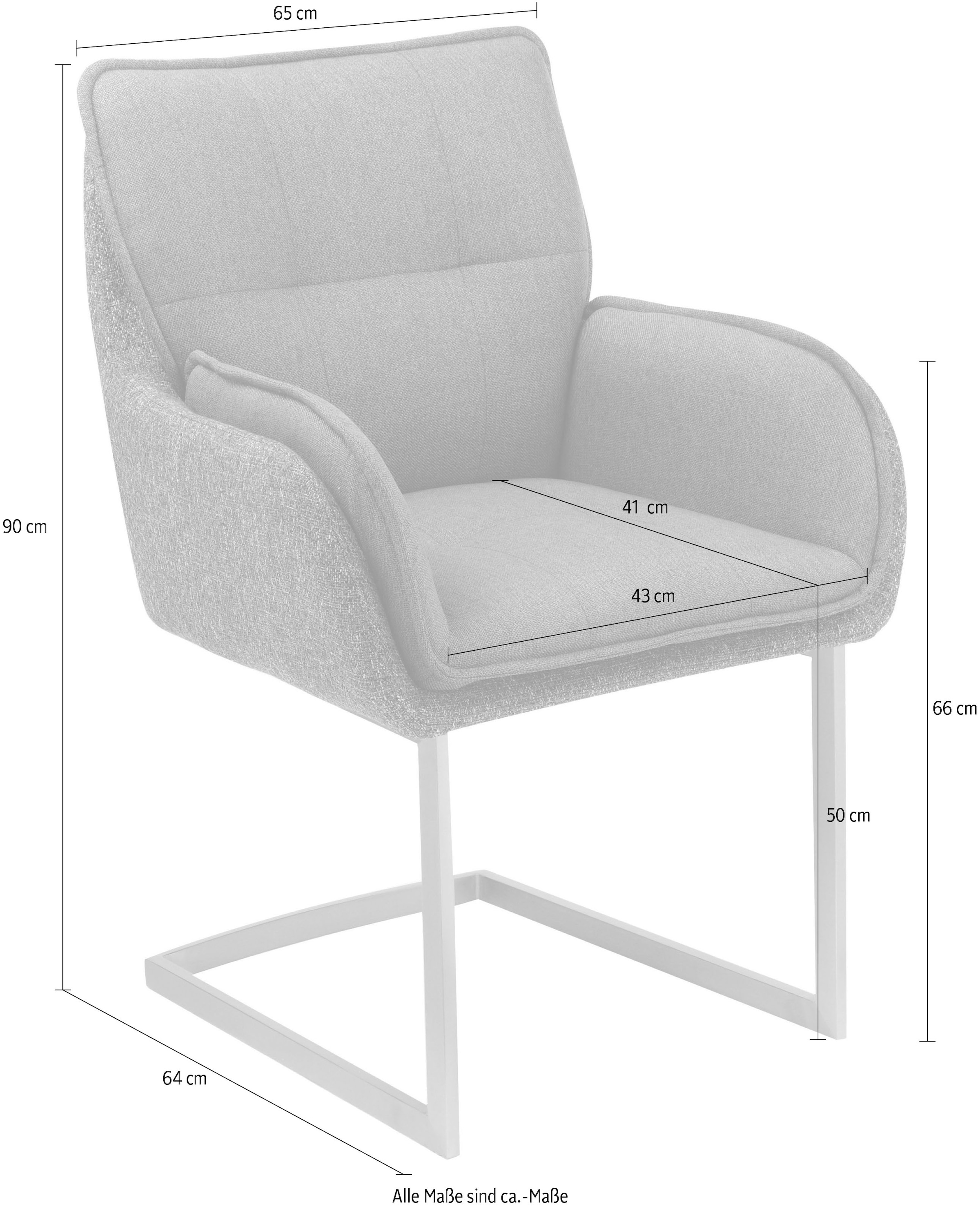 und kaufen Struktur Style Sitz Polyester), modernem »Durham«, 2er-Set in of Rücken Places Esszimmerstuhl (100% Design, gepolstert bequem (Set),