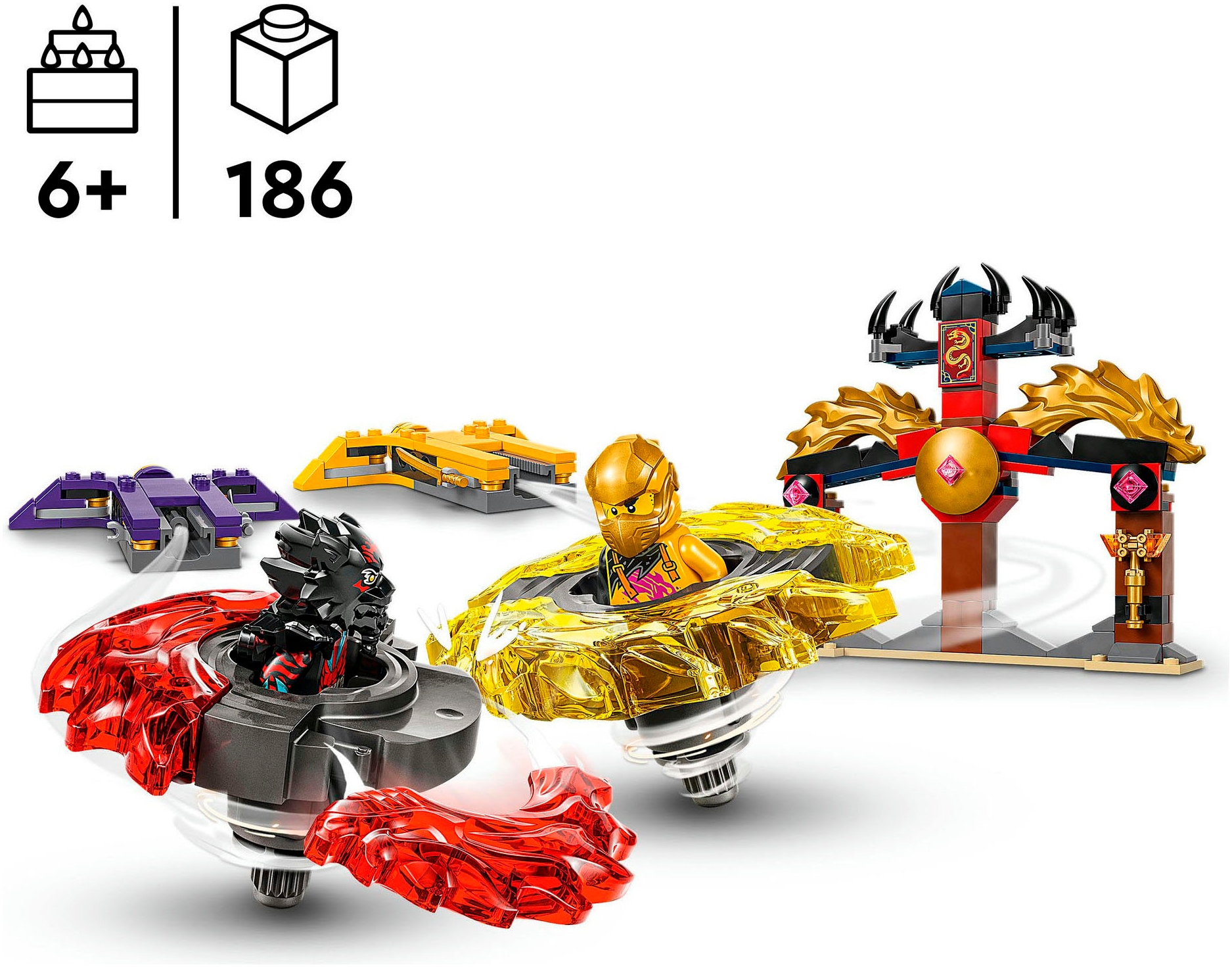 LEGO® Pions de construction »Drachen-Spinjitzu Battle Pack (71826), LEGO Ninjago« Made in Europe