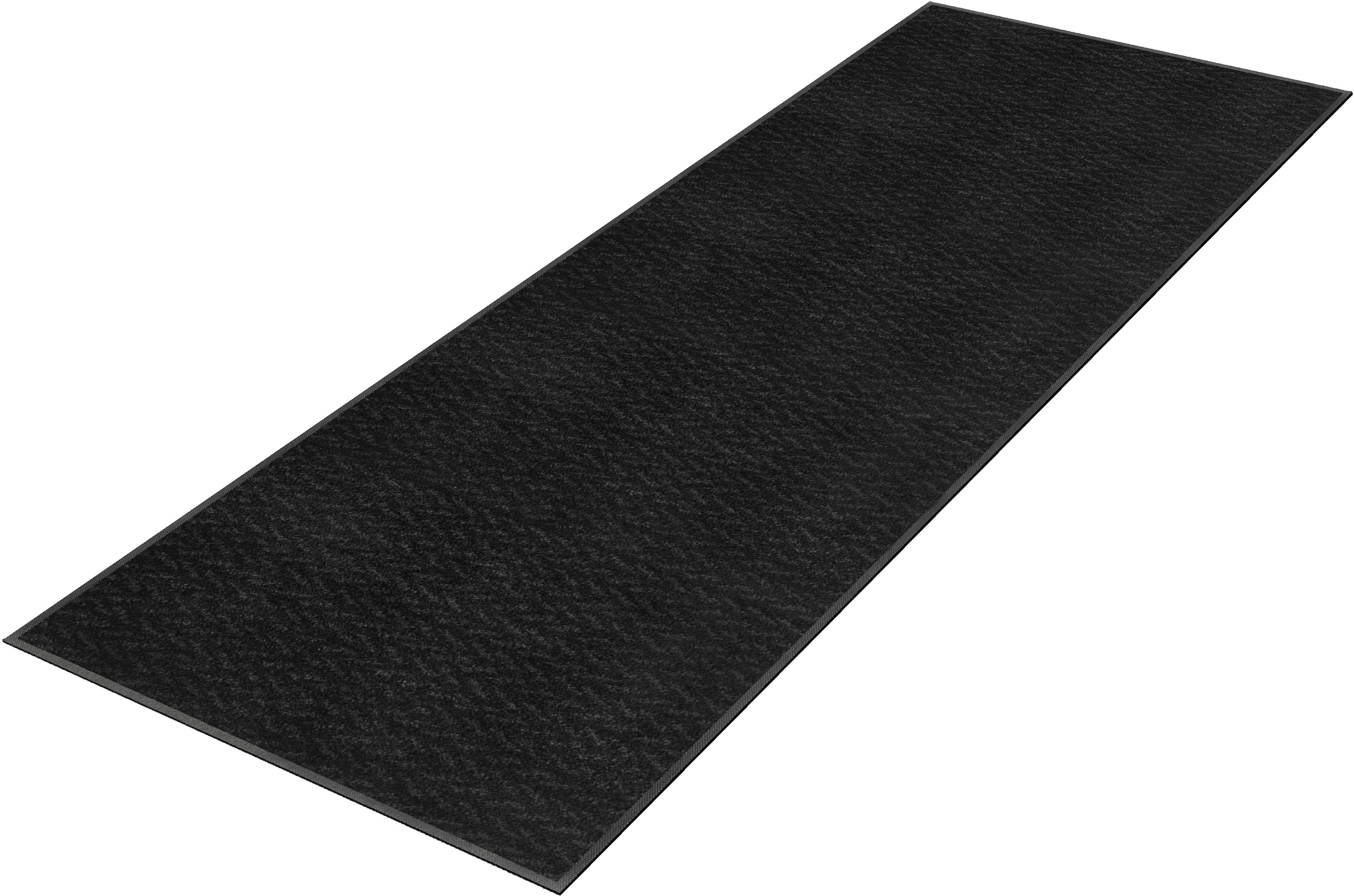 Image of wash+dry by Kleen-Tex Läufer "Duo Charcoal" rechteckig 9 mm Höhe Schmutzfangläufer, rutschhemmend, In- und Outdoor geeignet, waschbar