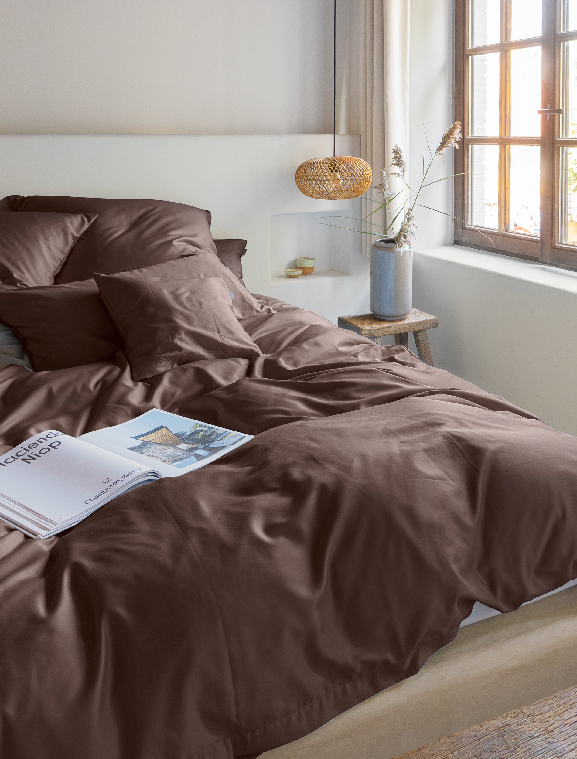 Image of Irisette Bettwäsche "Premium Satin Bettwäsche Paris" 3 hochwertige Uni Premium Bettwäsche mit Reissverschluss, 100% Baumwolle