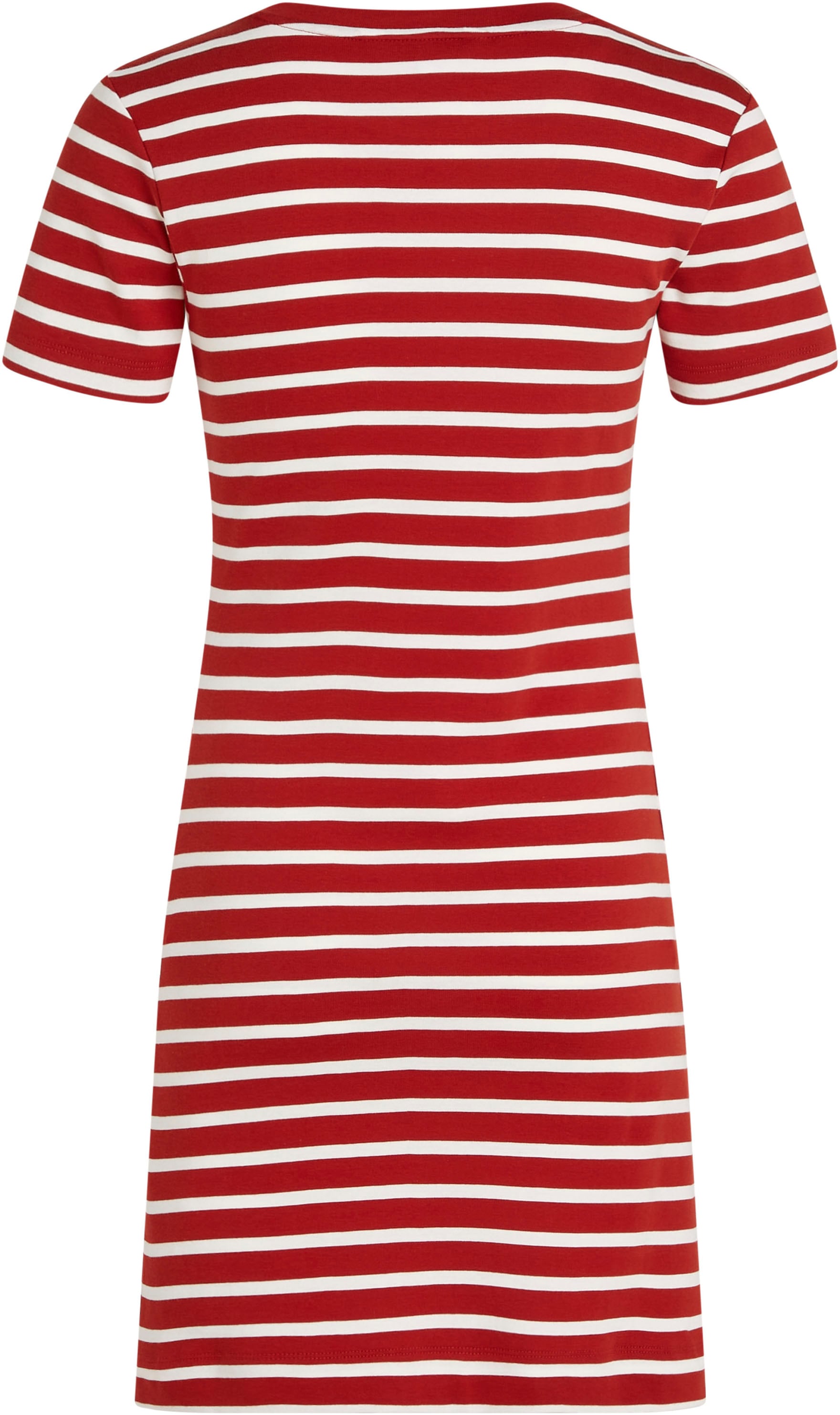 Tommy Hilfiger Shirtkleid »NEW CODY STR SLIM KNEE DRS SS«, mit allover Streifendessin, Logo-Flag