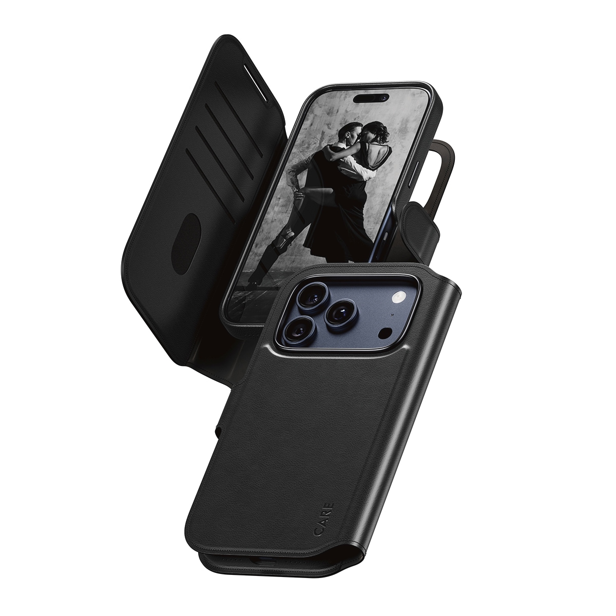 CARE by PanzerGlass Housse pour téléphone portable »Tango 2-in-1 Wallet Case für Apple iPhone 17 Pro« Backcover, Schutzhülle, Handyschutzhülle, Case, Schutzcase, stossfest