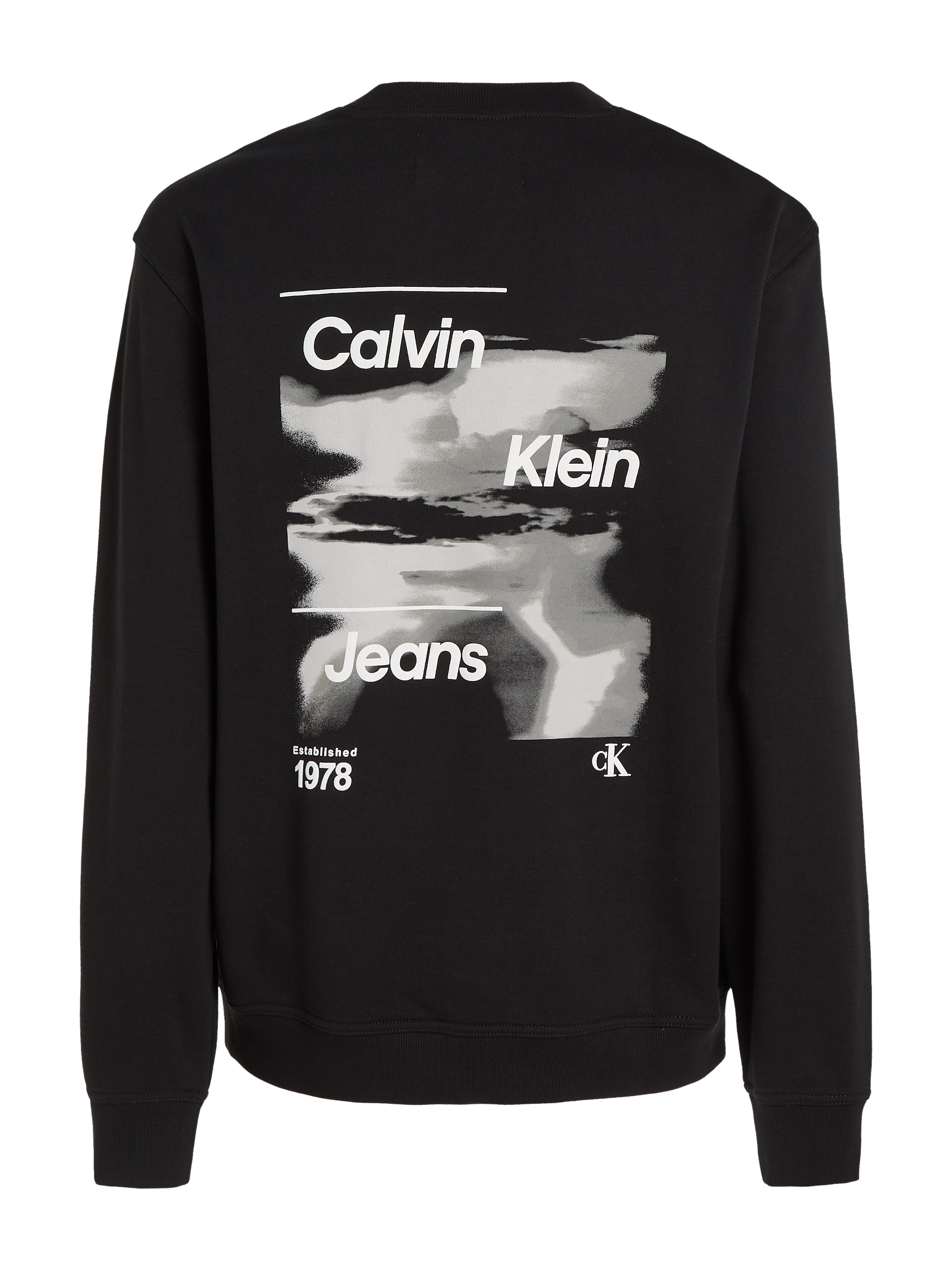 Calvin Klein Jeans Sweatshirt »DIFFUSED LOGO CREW NECK«, mit Logodruck