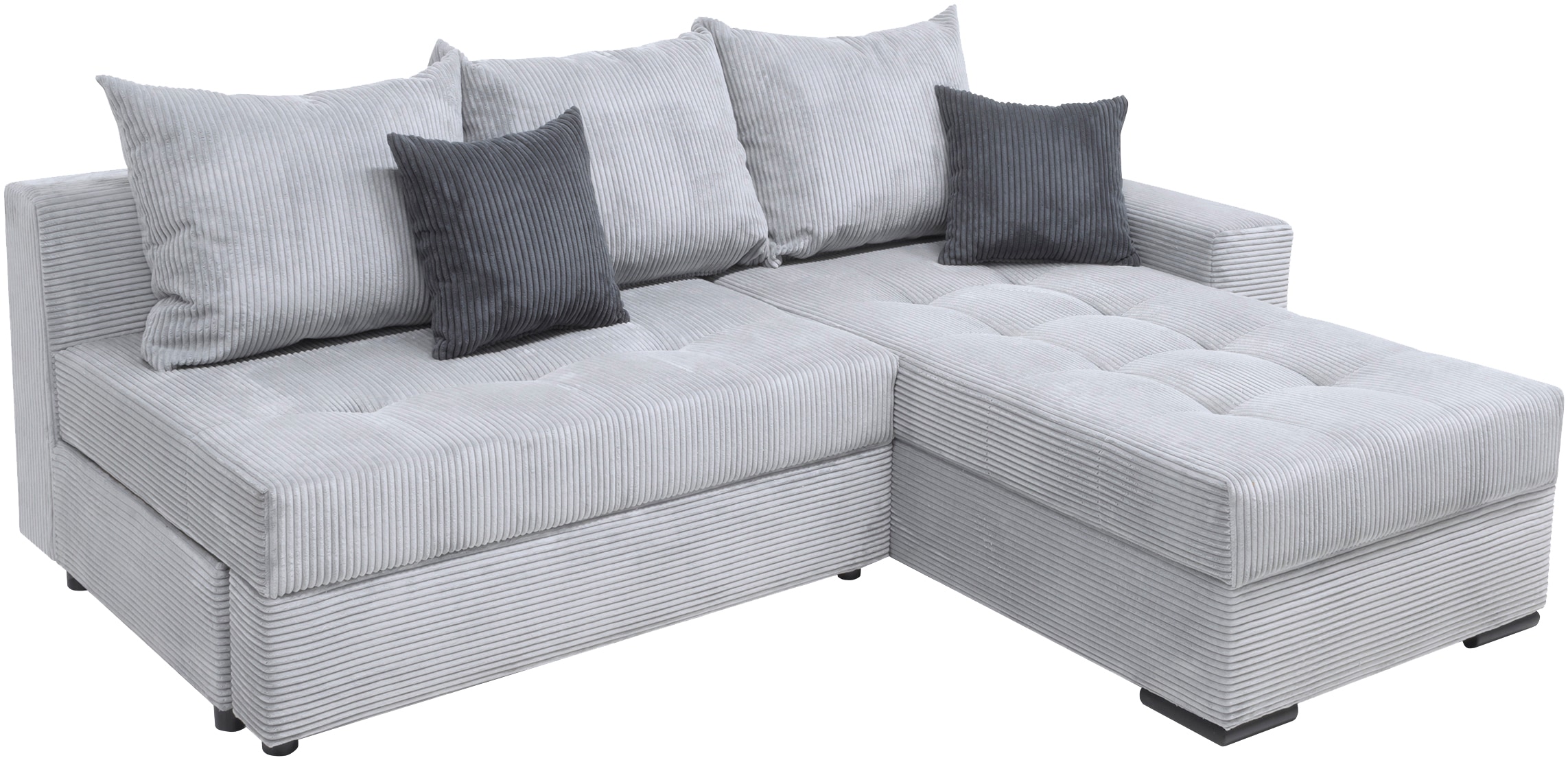 COLLECTION AB Ecksofa »Josy L-Form«, mit Bettfunktion und Bettkasten, Federkern