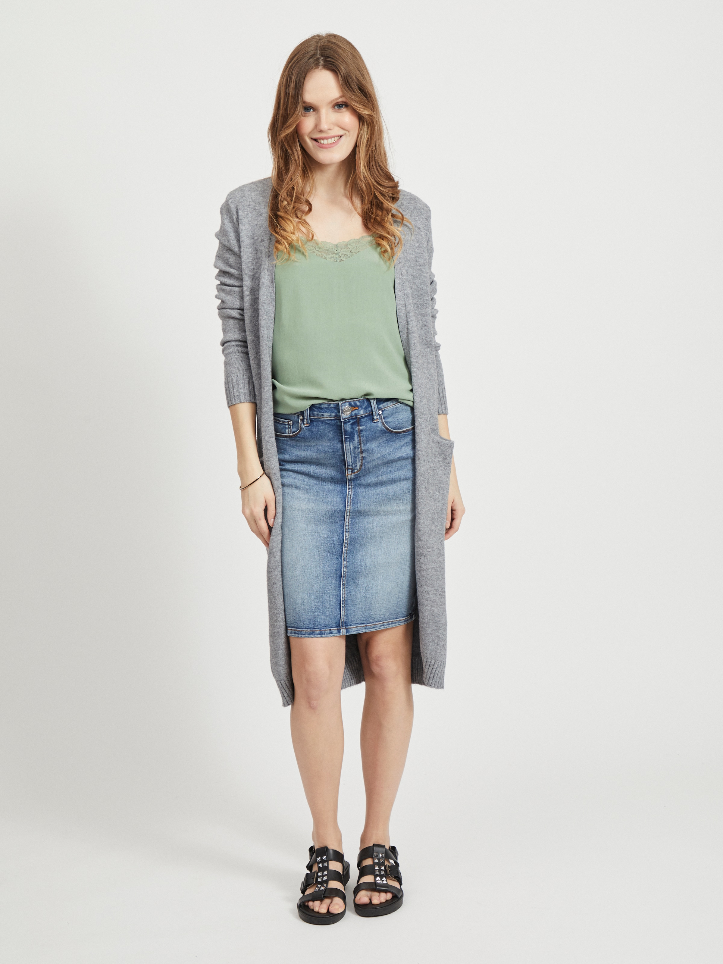 Vila Longstrickjacke »VIRIL LONG L/S KNIT CARDIGAN - NOOS«