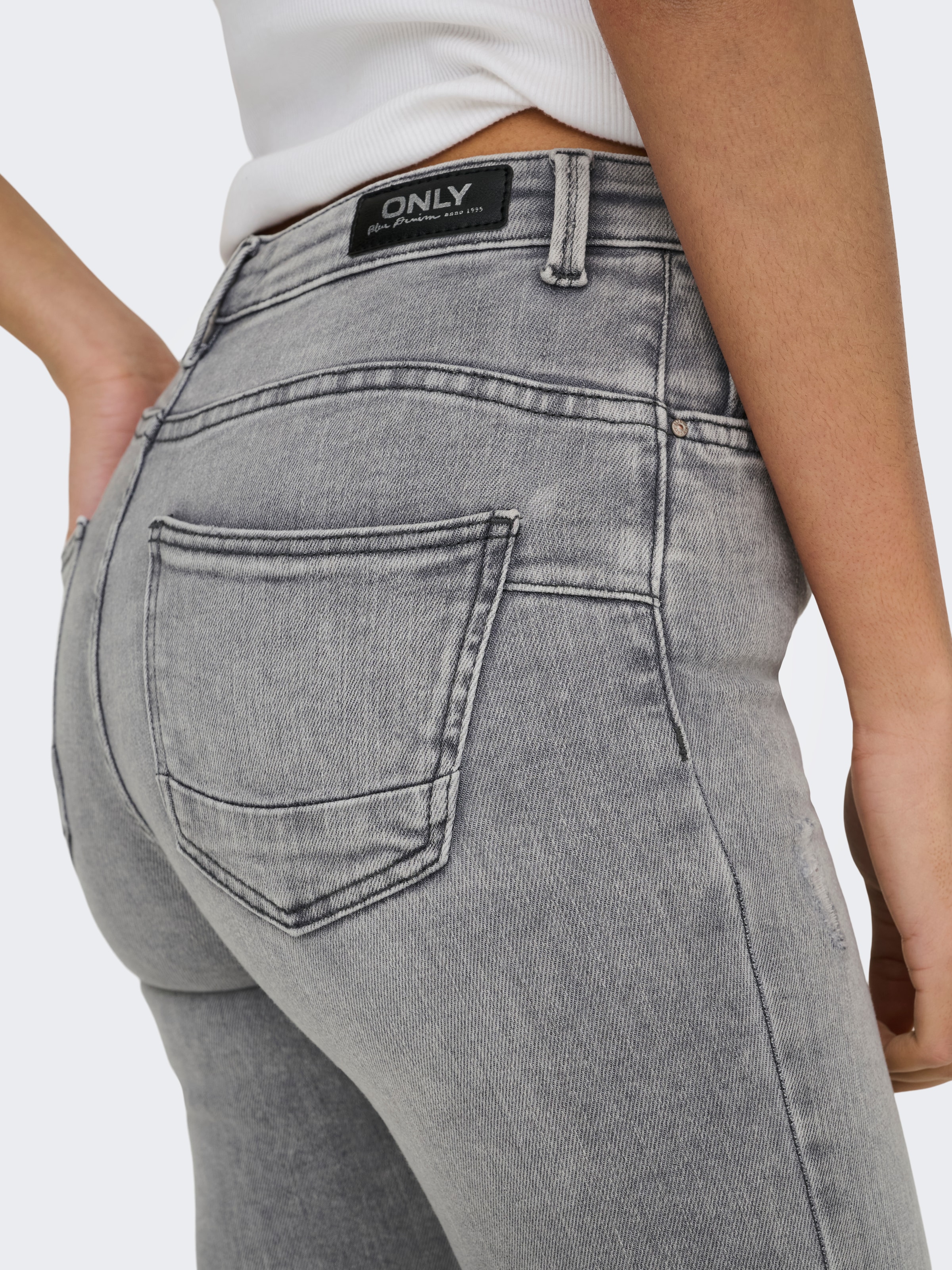 ONLY Jeans skinny »ONLPOWER LIFE MID PUSH« Mélange coton, coupe skinny, taille normale