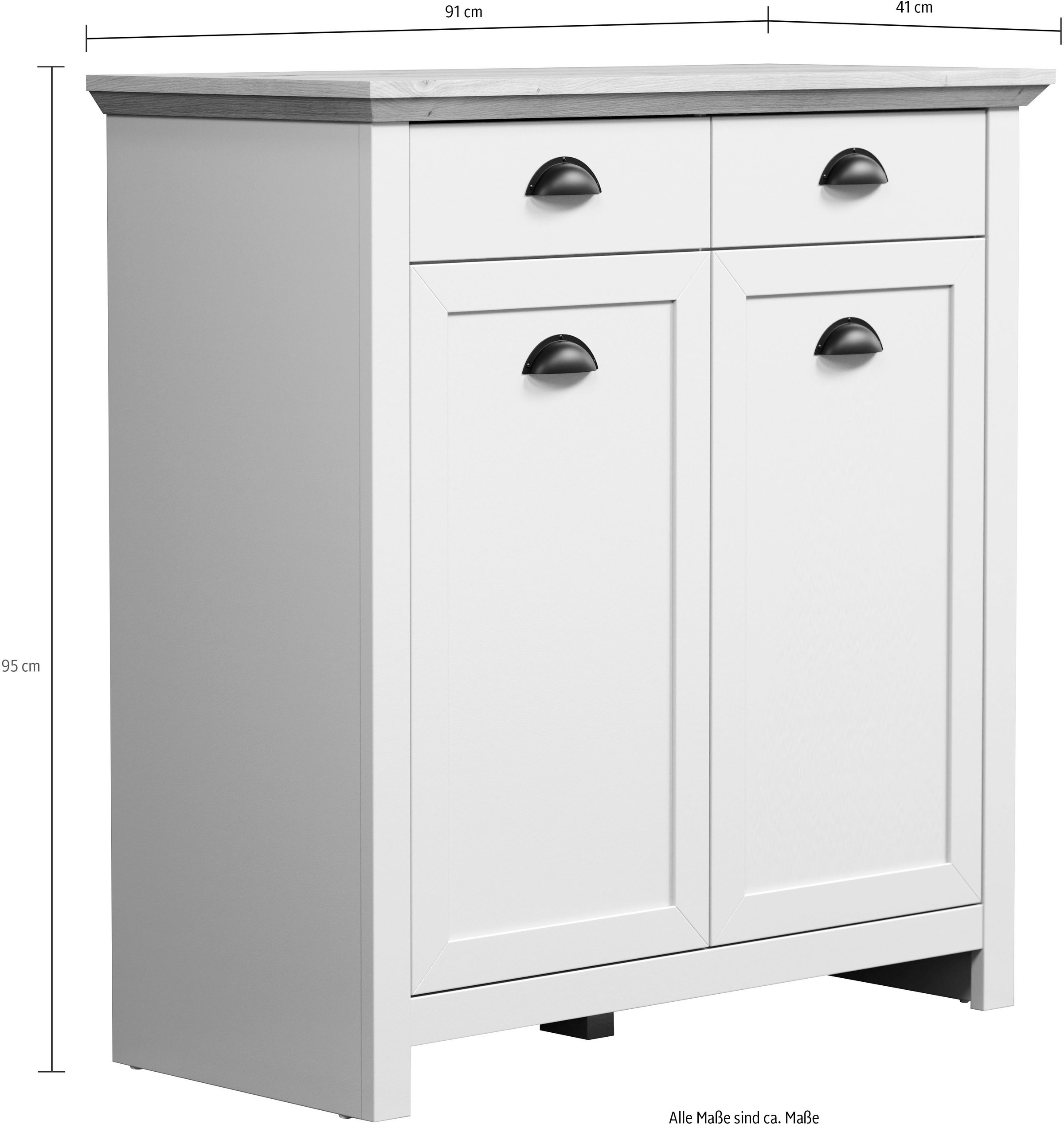 Home affaire Garderoben-Set »Herzwill«, (5 St.), 5-teiliges Sparset bestehend aus Schrank, Masse B/H/T ca.: 267/201/41cm