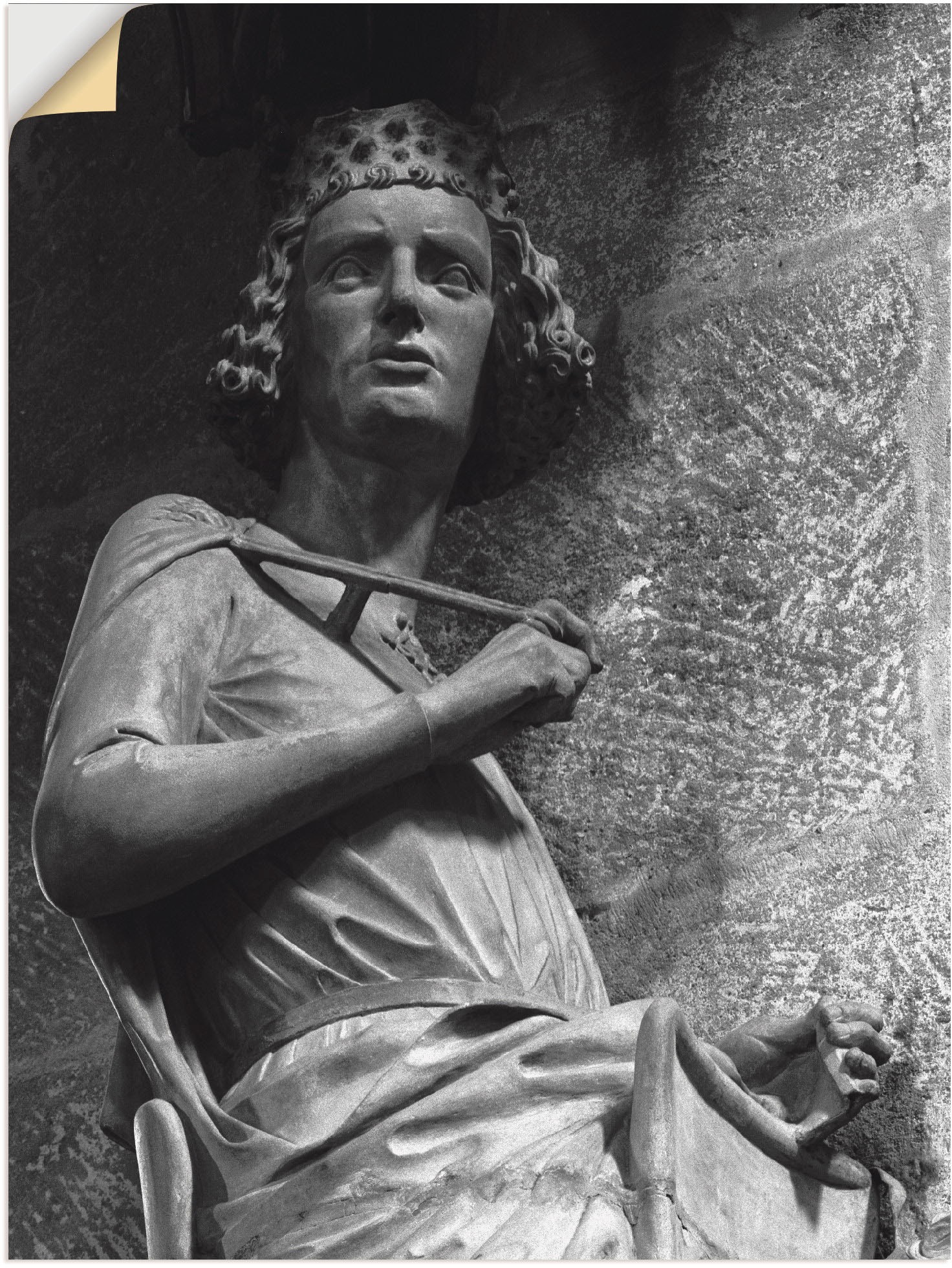 Image of Artland Wandbild »Bamberger Reiter Brustbild des Reiters«, Mann, (1 St.), in vielen Grössen & Produktarten -Leinwandbild, Poster, Wandaufkleber / Wandtattoo auch für Badezimmer geeignet bei Ackermann Versand Schweiz