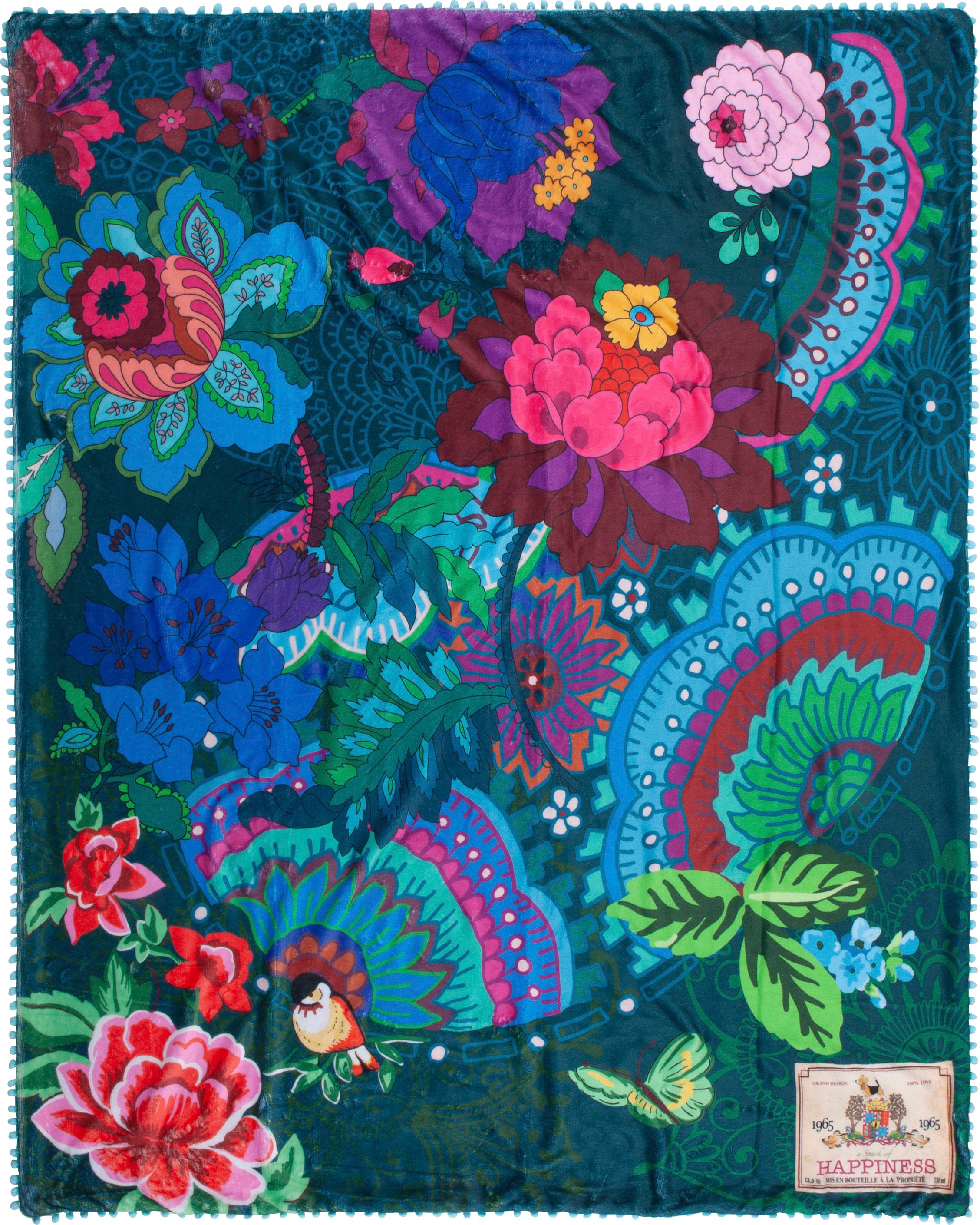 Image of Happiness Plaid »Mandy«, mit Pompons, Kuscheldecke bei Ackermann Versand Schweiz