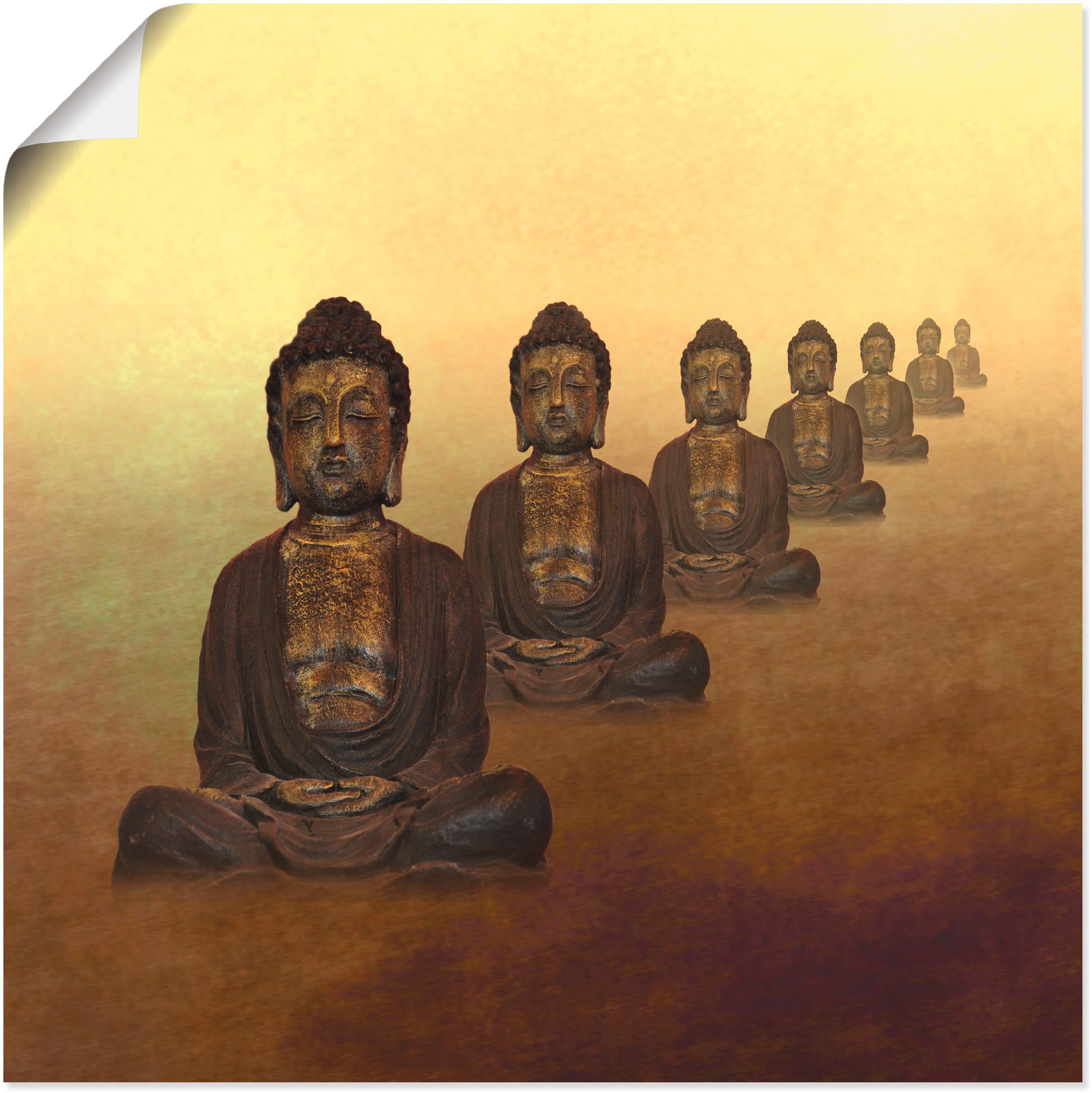 Artland Wandbild »Buddha kaufen St.), Grössen Poster jetzt (1 versch. Alubild, Religion, in Leinwandbild, Wandaufkleber II«, oder als