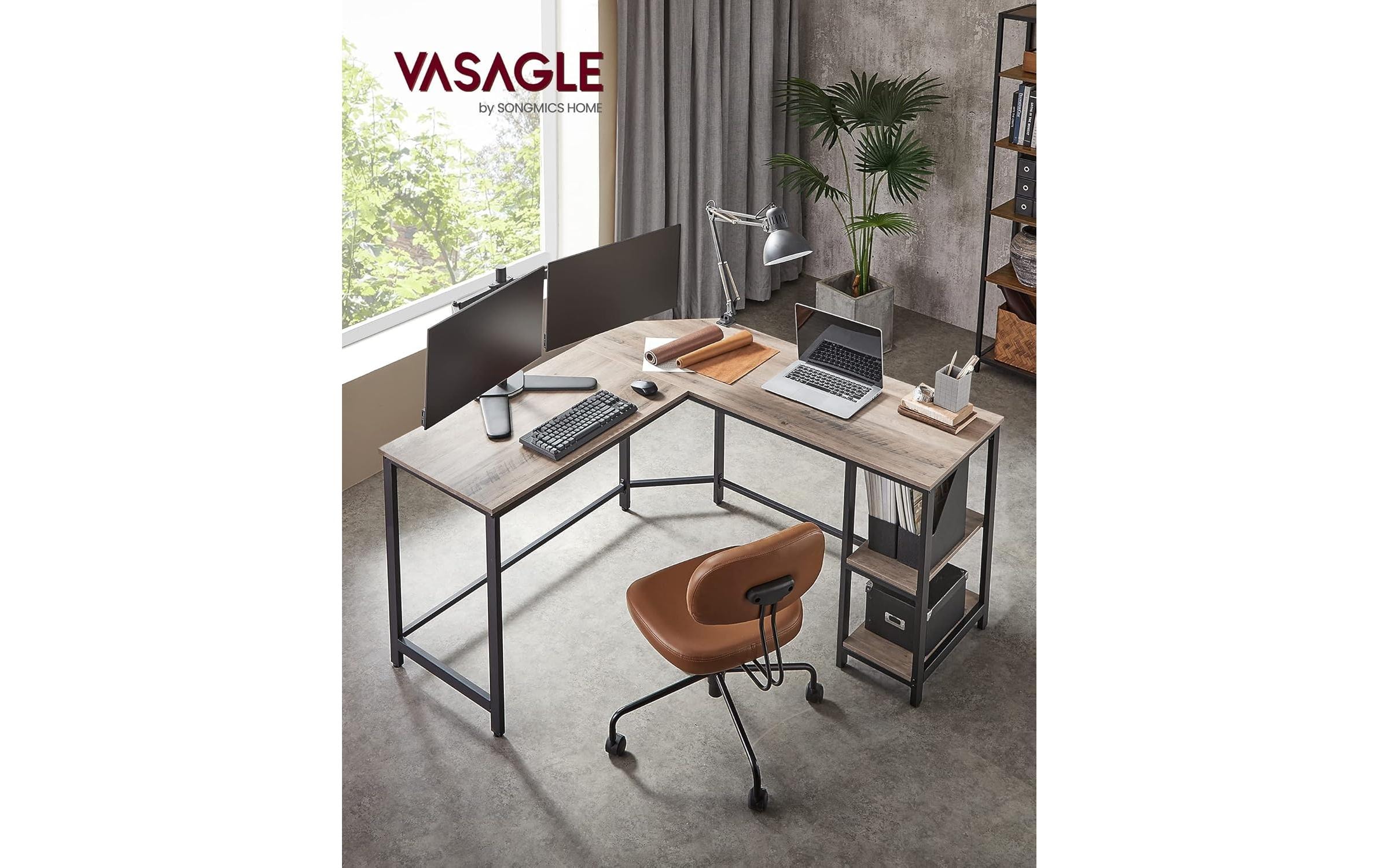 VASAGLE Bureau »Greige 138 cm«