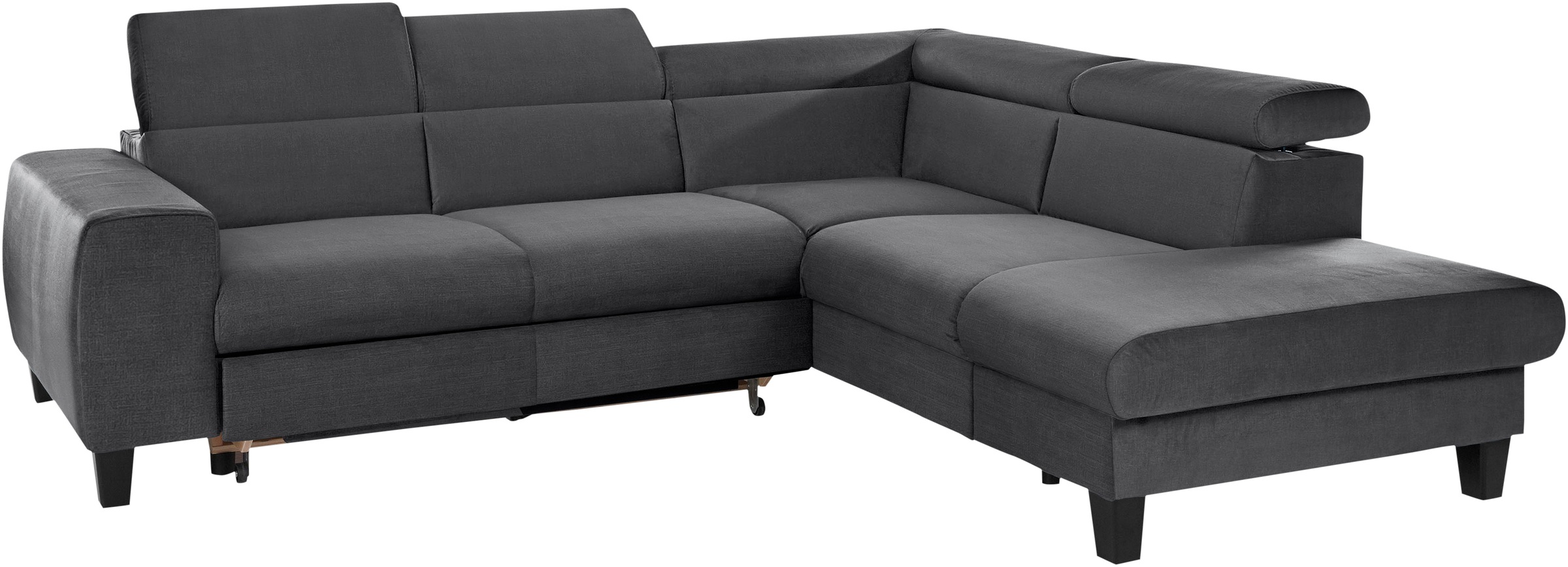COTTA Ecksofa »Morven L-Form«, Kopfteilverstellung, wahlweise mit Bettfunktion und Bettkasten