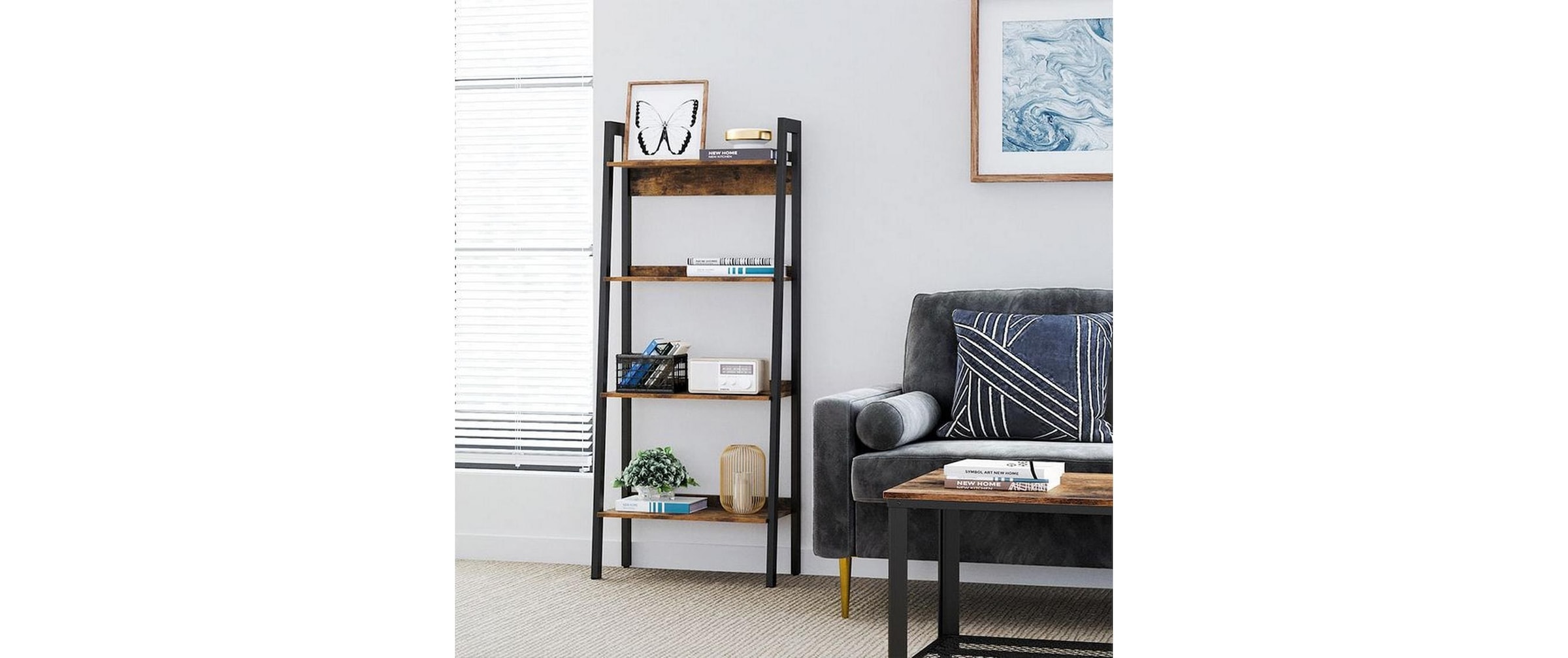 VASAGLE Bücherregal »mit 4 Ebenen«