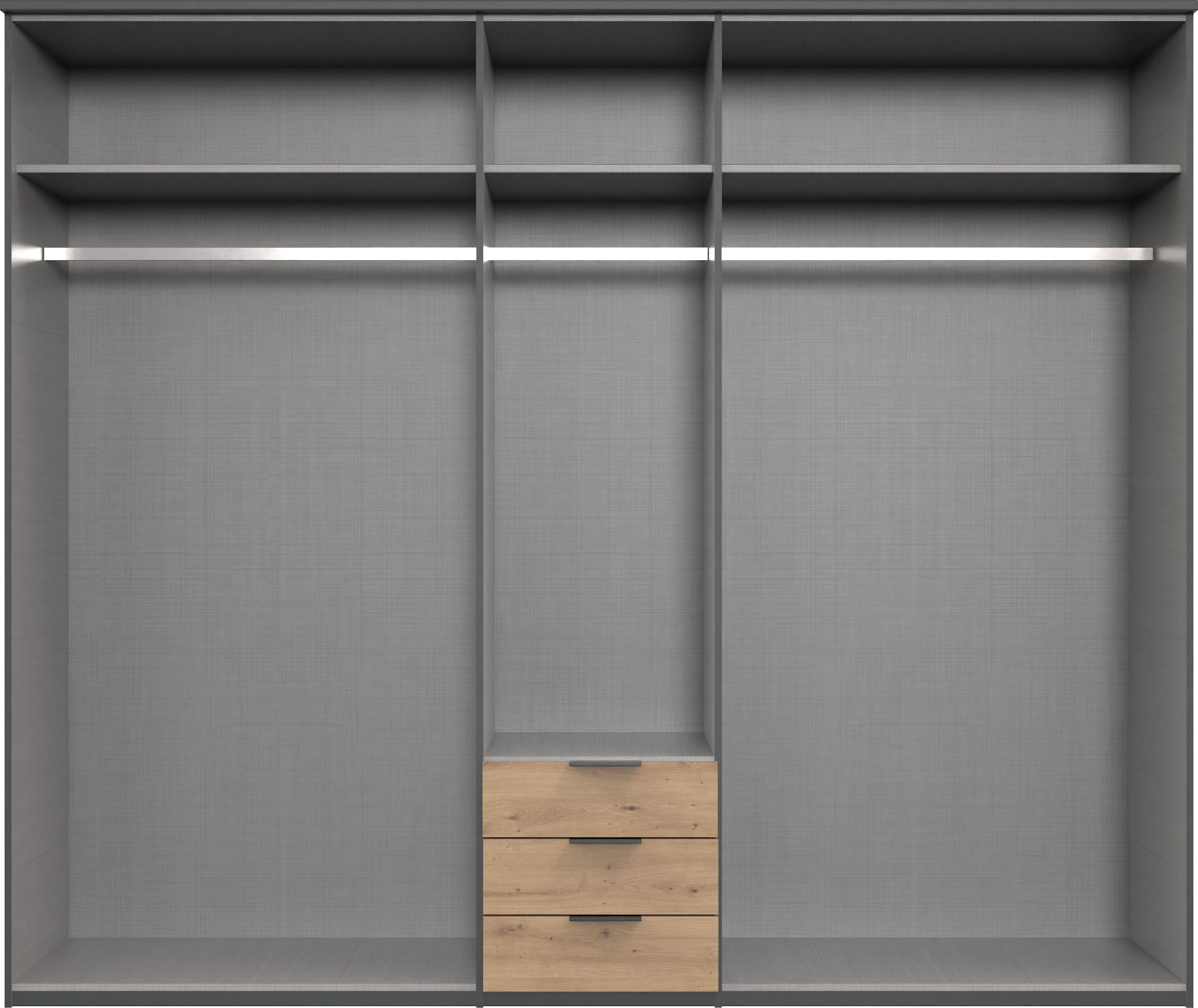 Wimex Drehtürenschrank »Toscana«, Mit attraktiven Griffscheiben in Vollholzoptik, 225 oder 270cm breit