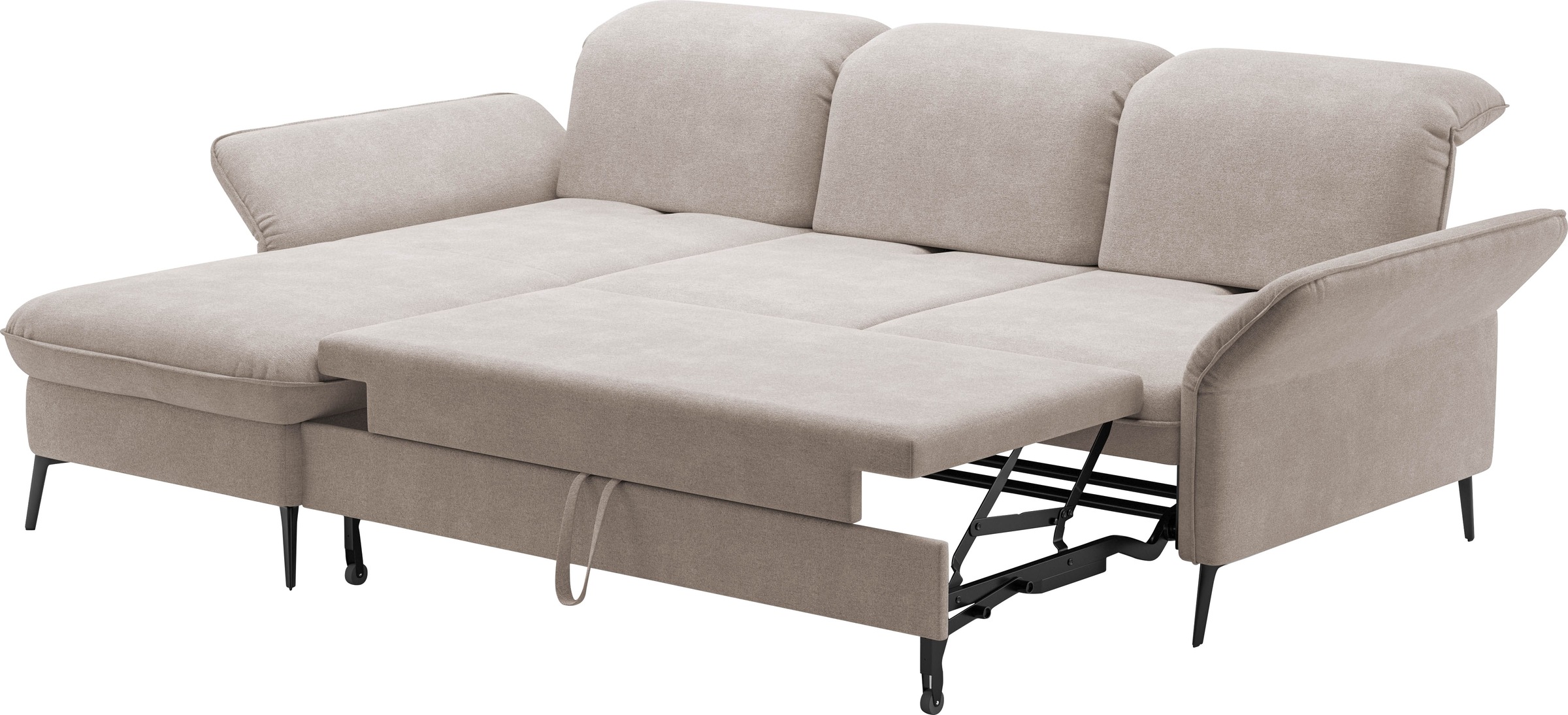 sit&more Ecksofa »Emely, inkl. Sitztiefenverstellung«, wahlweise mit Bettfunktion,Bettkasten,Kopf- & Armteilverstellung