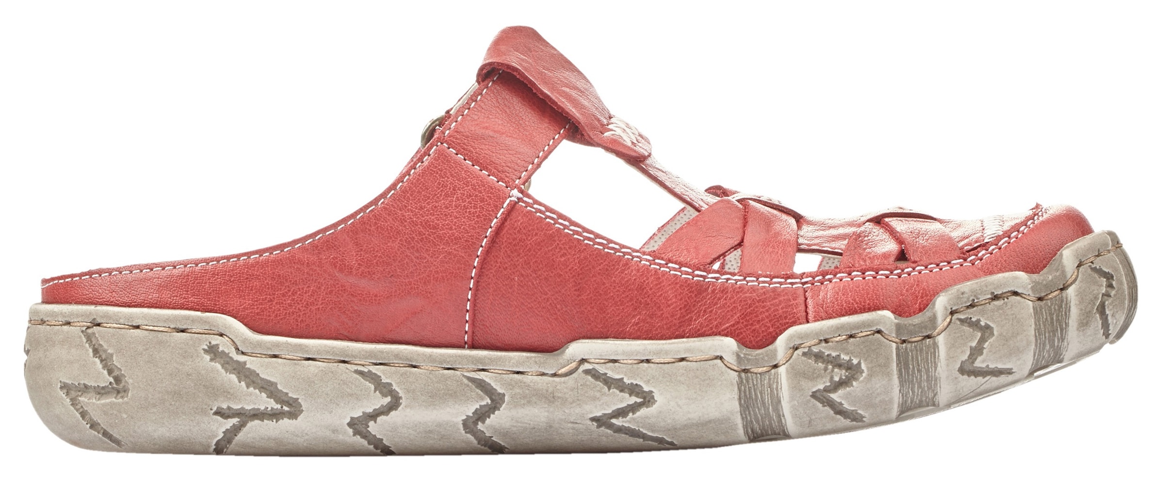 Rieker Sabot  Sabot, chaussure d'été, mule, chausson avec coutures décoratives