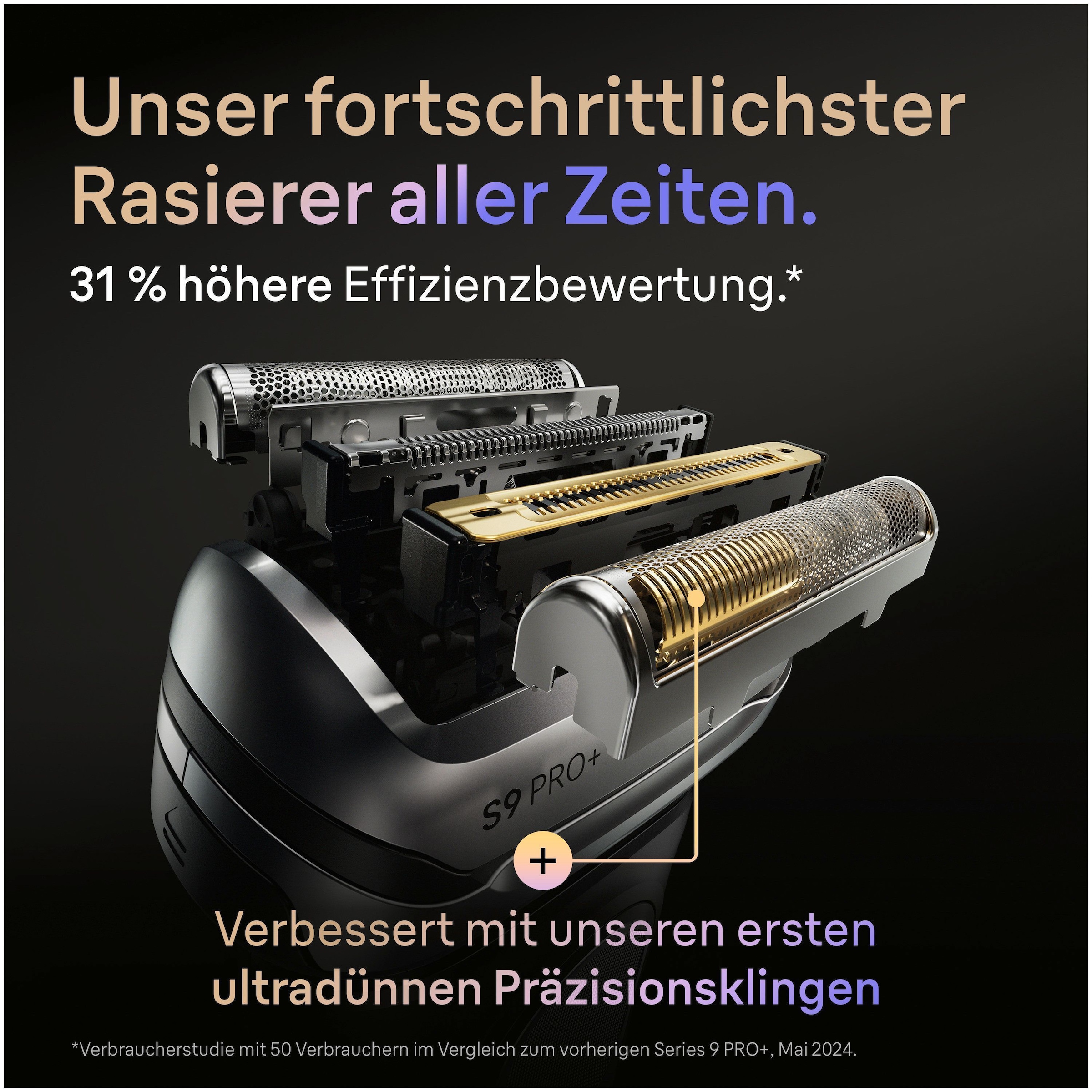 Braun Rasoirs électriques »Series 9 9610s« Tondeuse de précision intégrée Pro-SensoAdapt, Ladeständer, 5+1 ultradünne Präzisionsklingen