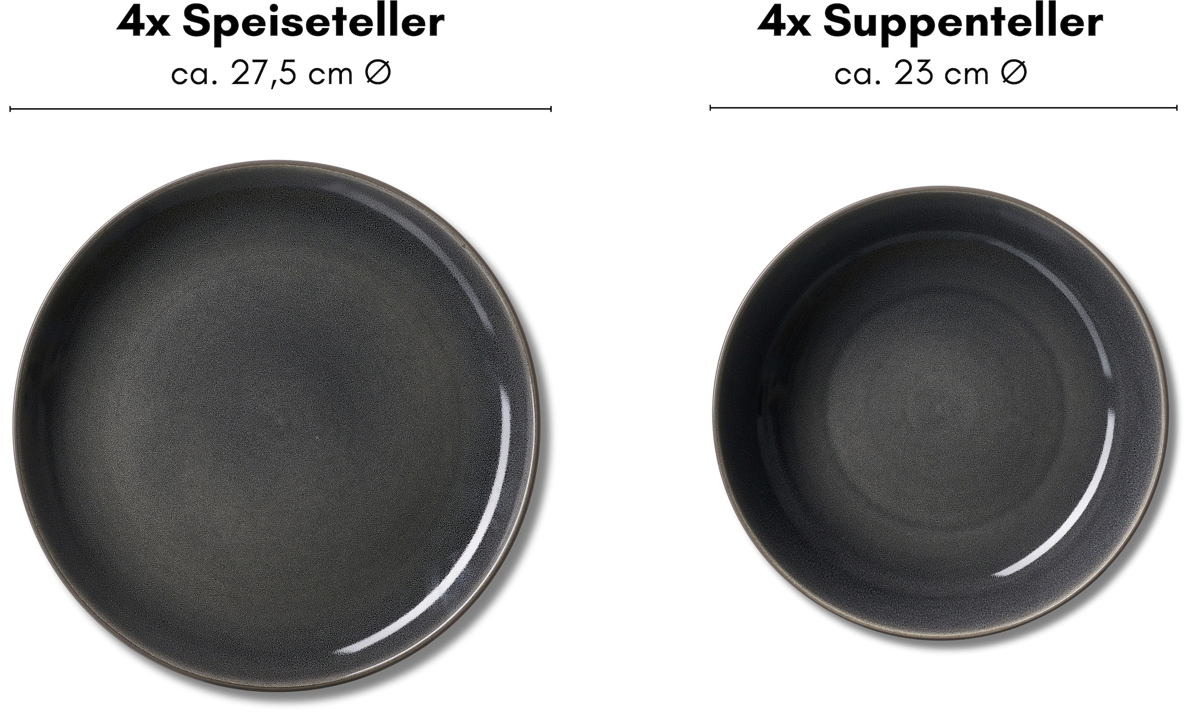 Ritzenhoff & Breker Service de table »Toledo« Reaktivglasur, jedes Stück ein Unikat