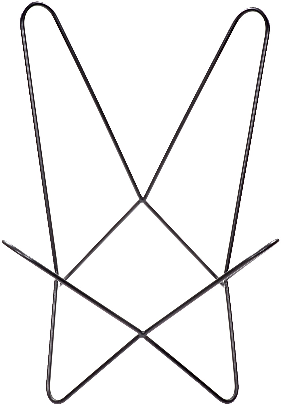 Kayoom 4-Fussstuhl »Schmetterling Stuhl Santiago, Schmetterlingsstuhl aus Leder«, 1 St., pflegeleicht, hochwertig, hochwertig verarbeitet, hoher Sitzkomfort