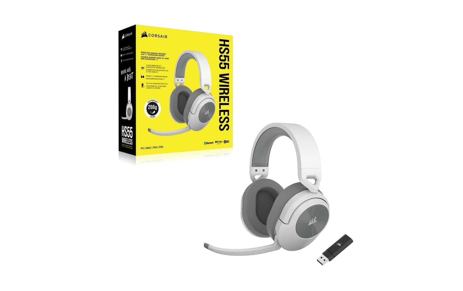 Corsair Over-Ear-Kopfhörer »HS55 Headset«, Bluetooth