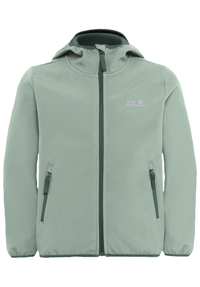 Jack Wolfskin Softshelljacke »FOURWINDS JACKET KIDS« mit Kapuze