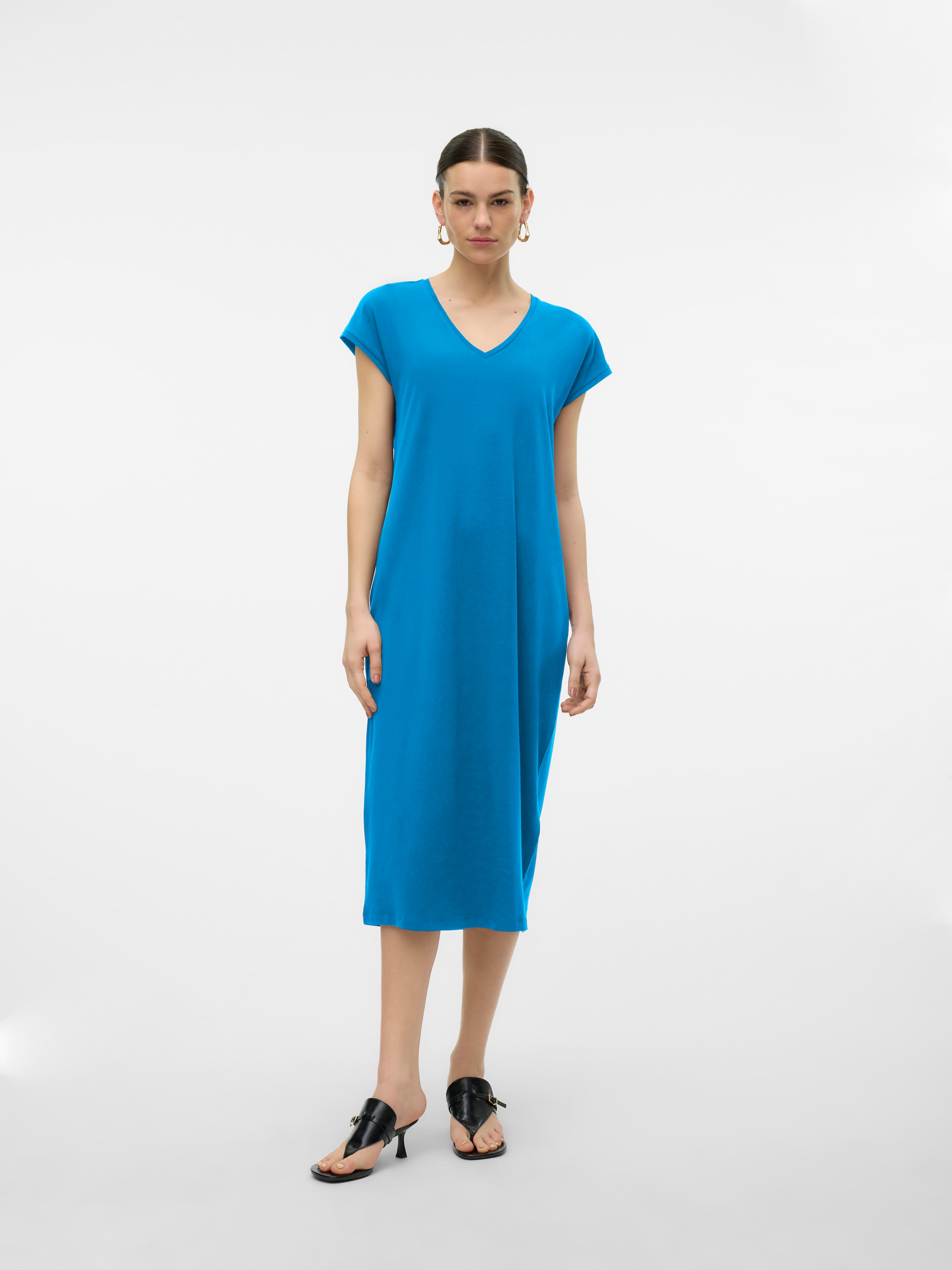 Vero Moda Midikleid »VMBARBARA SS CALF DRESS JRS SPE GA«