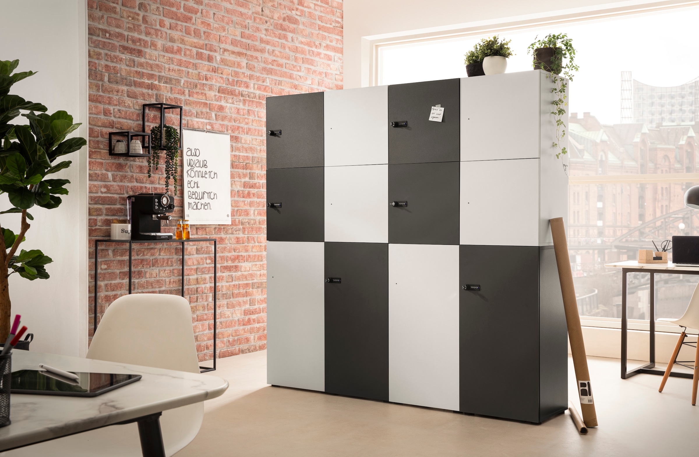 Schildmeyer Container »Locked Spind Schrank mit 1 abschliessbaren Tür«, Made in Germany