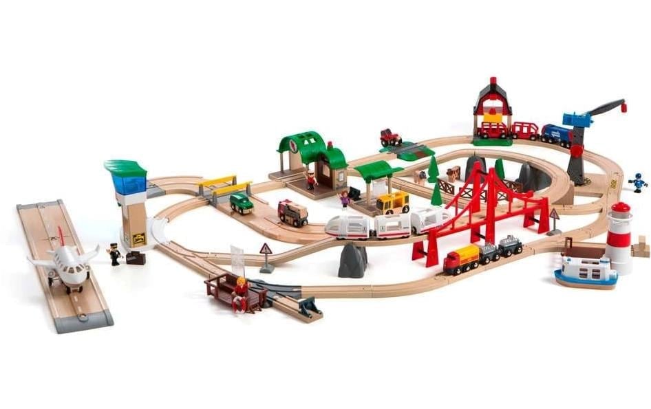 BRIO® Spielzeug-Eisenbahn »Grosses Premium Set Kunststoffbox«
