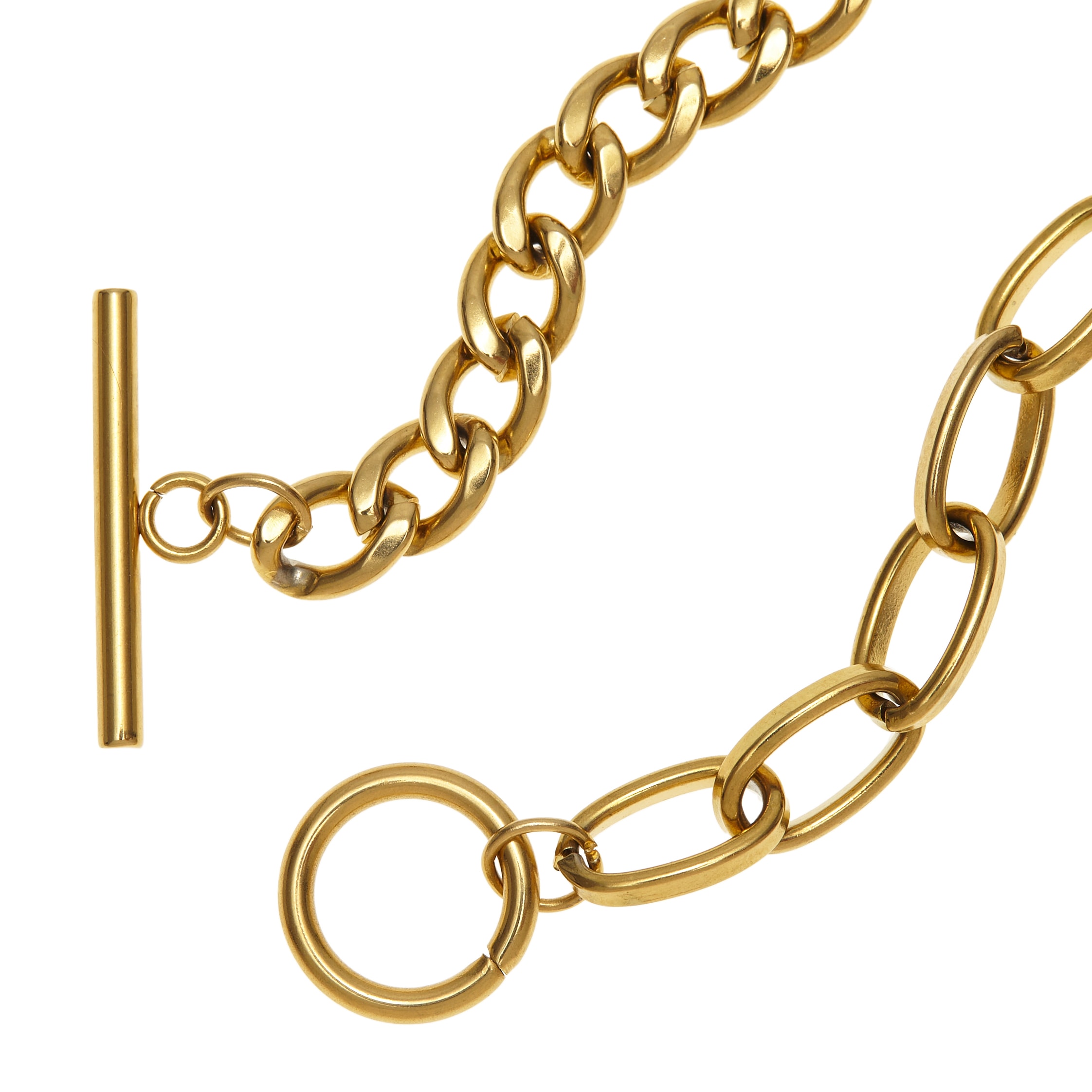 LASCANA Bracelet »Chunky Armkette« Mit Herz Anhänger