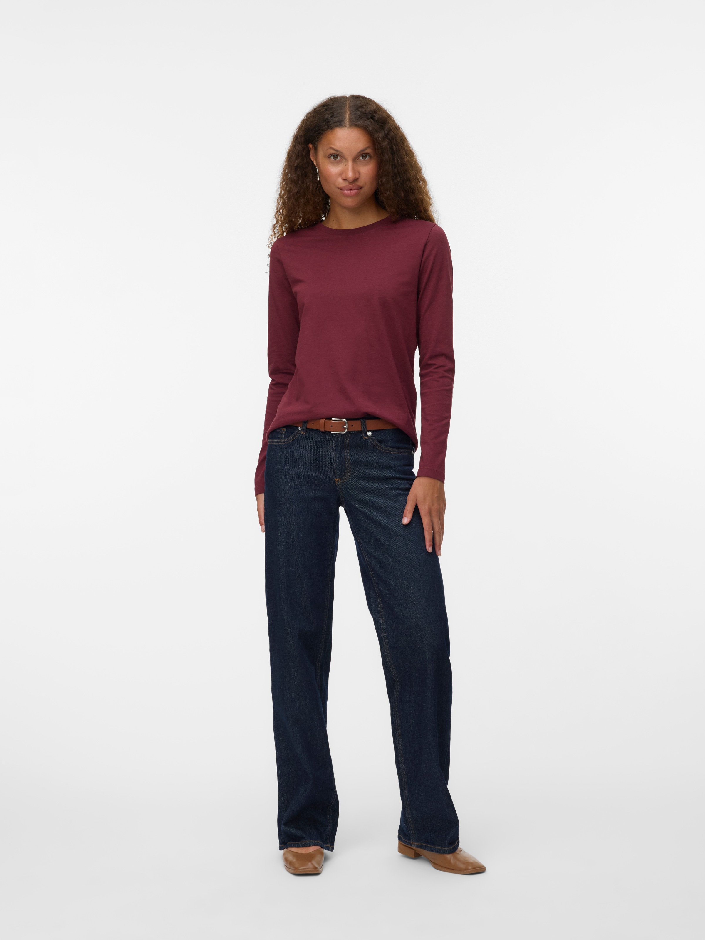 Vero Moda Langarmshirt »VMPAULINA LS T-SHIRT GA JRS NOOS«