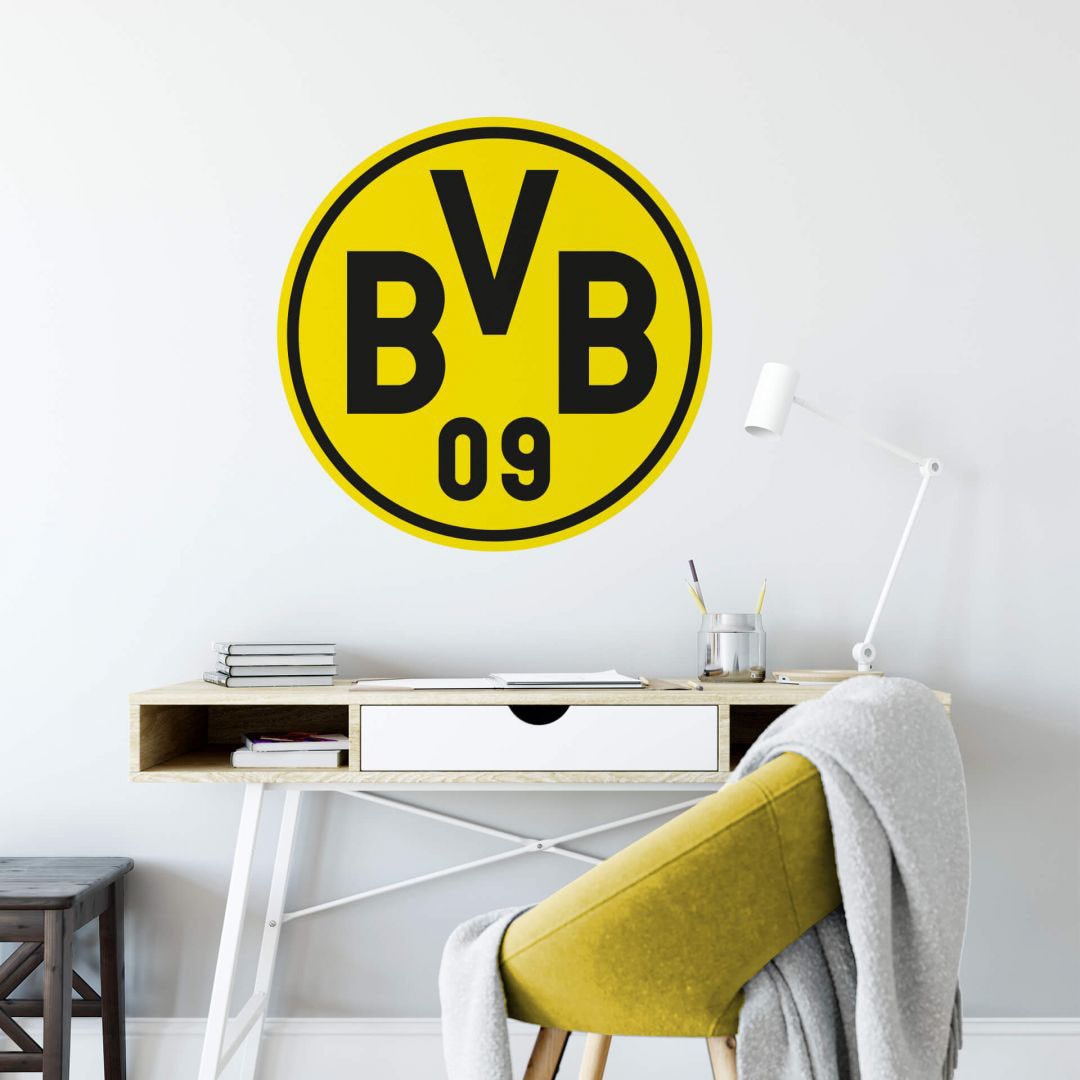 Wall-Art Wandtattoo »Fussball Borussia Dortmund Logo«, (1 St.), selbstklebend, entfernbar