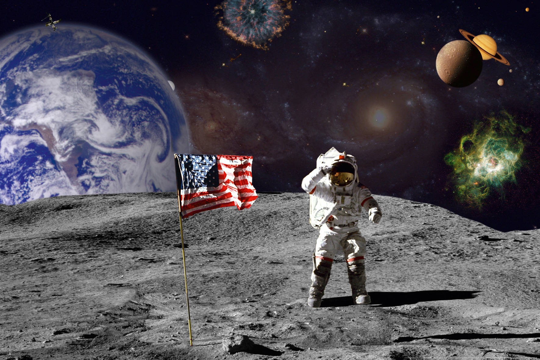 Image of Papermoon Fototapete "Moon" glatt