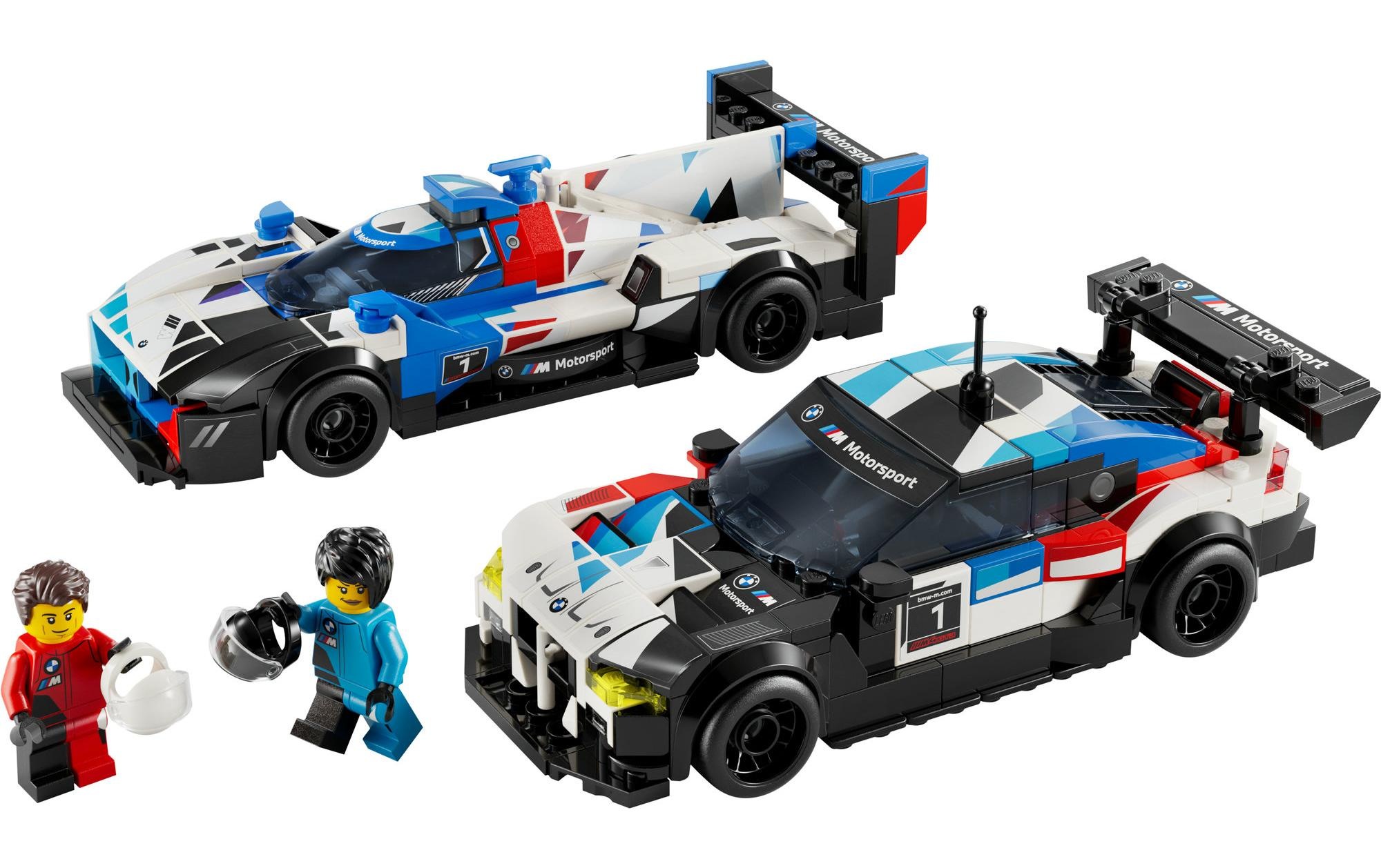 LEGO® Spielbausteine »Speed Champions BMW M4 GT3 & BMW M Hybrid V8 Rennwagen«, (676 St.)