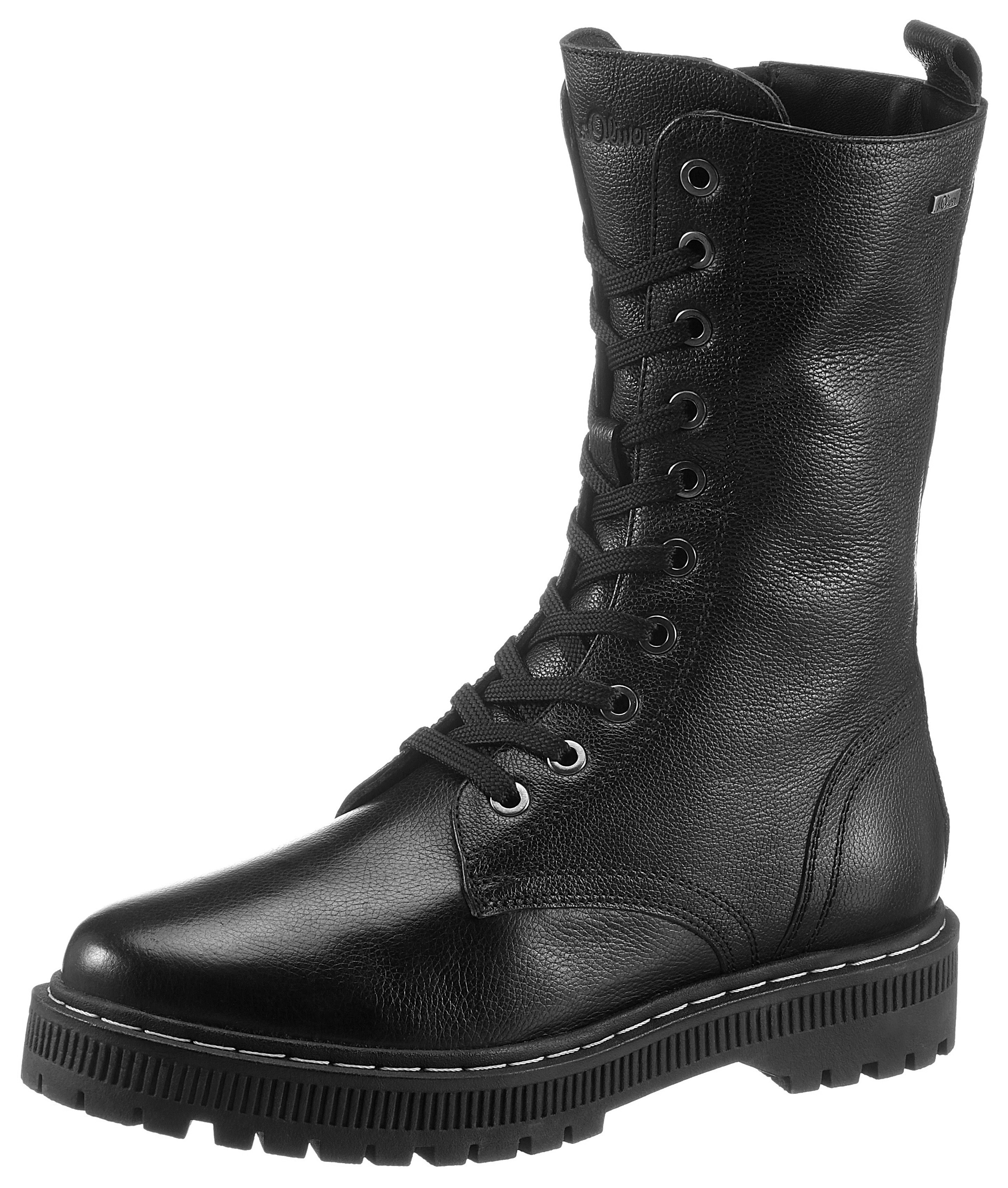 Image of s.Oliver Schnürstiefel, mit Kontrast Rahmennaht bei Ackermann Versand Schweiz