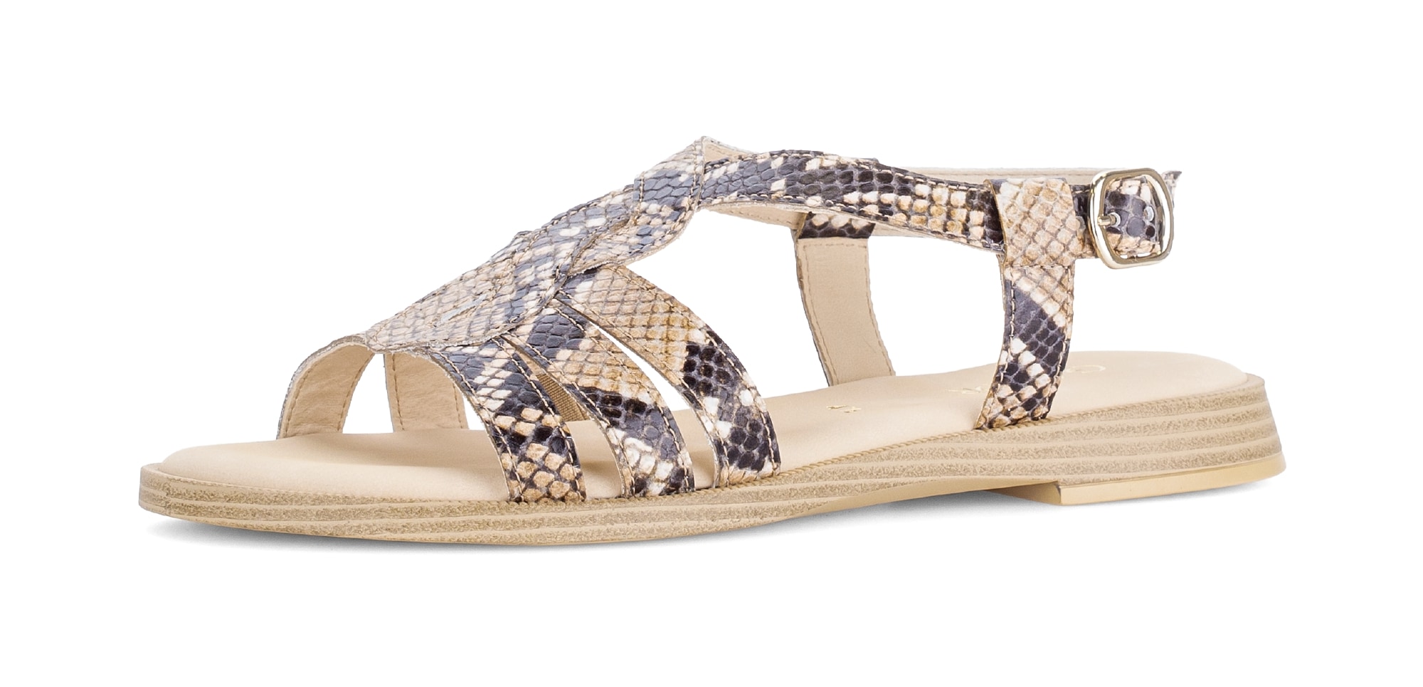 Image of Gabor Riemchensandale Blockabsatz, Sandalette, Sommerschuh mit verstellbarer Schnalle